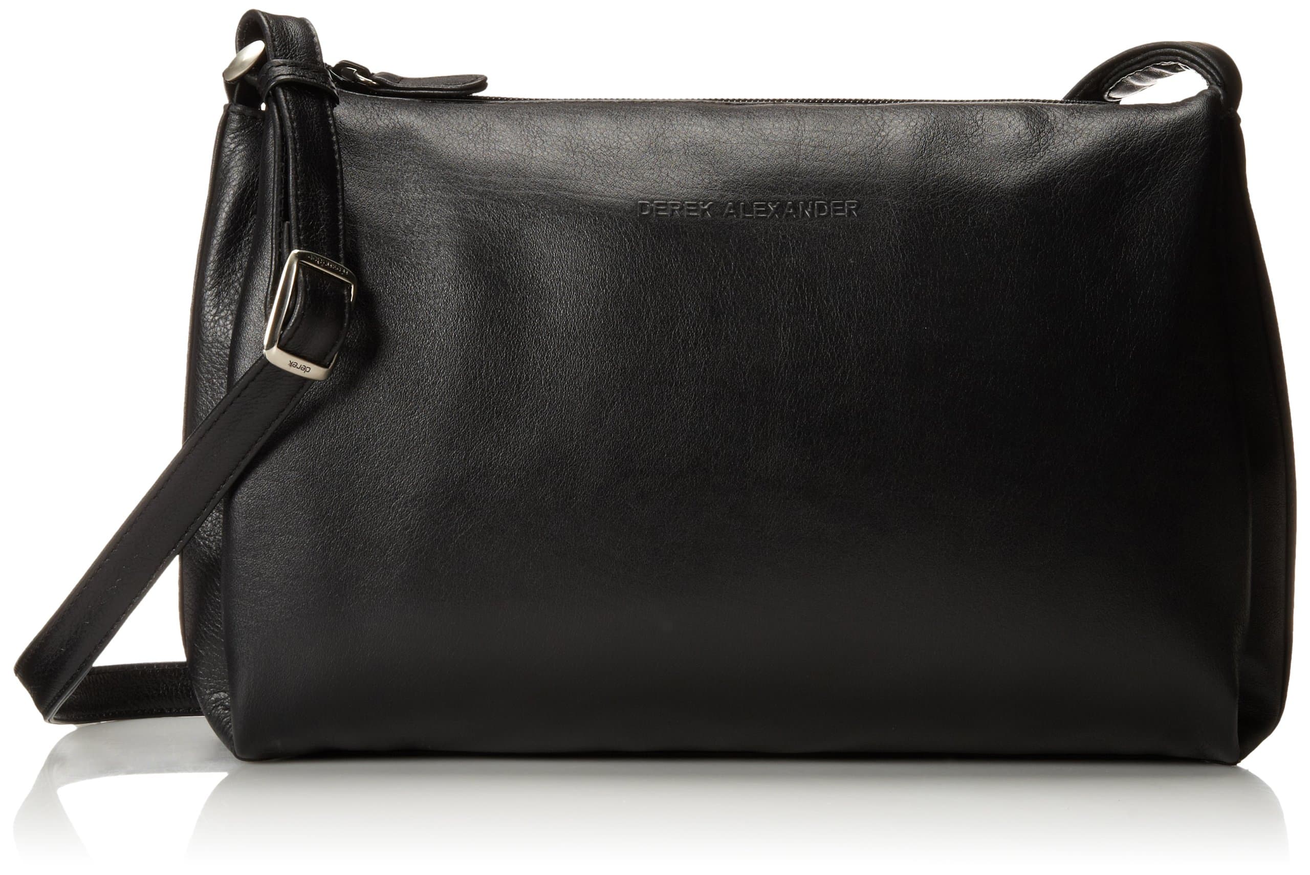 Derek Alexander Classic Top Zip Handbag, Black, One Size