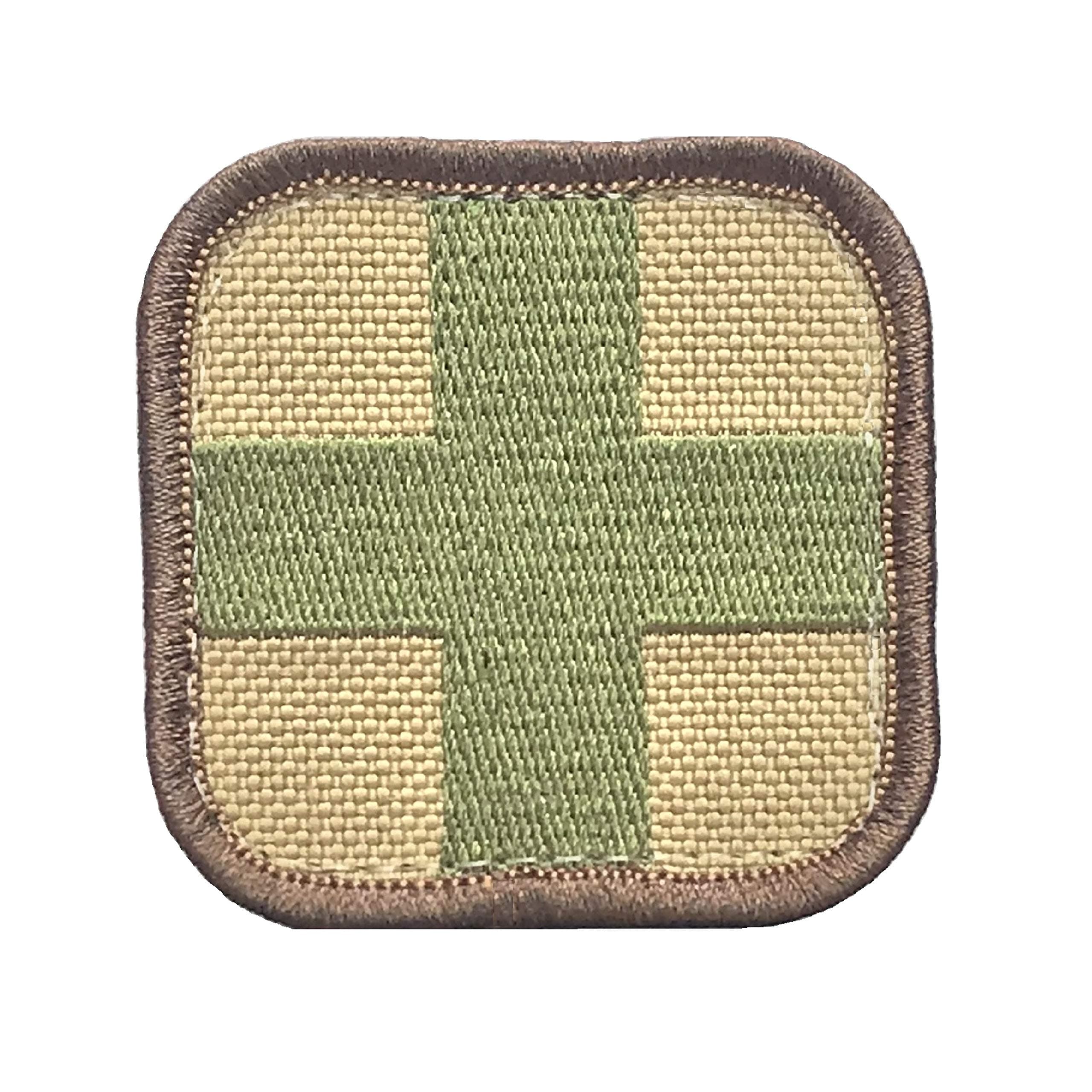 Medic First Aid Morale Patch - Stitch / Embroidered - Perfect for IFAK Rip Away Pouch, EMT, EMS, Trauma, Medical, Paramedic First Response Rescue Kit - Tactical, Combat, Emergency (Multi-CAMO)