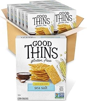 Good Thins Sea Salt Corn Snacks Gluten Free Crackers, 12 - 3.5 oz Boxes