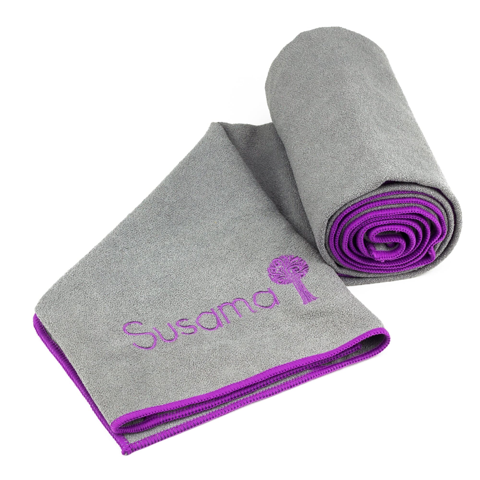 Deluxe All-in-1 Sports & Yoga Towel with Corner Pocket Slots for Stability and Convenience - The 100% Microfiber, Super Absorbant, Non Slip Light, Quick-dry, Eco-friendly Towel - No Slipping in Bikram Yoga! Best for Pilates, Hot Yoga, Beach, Bath, Golf, Gym, Fitness, Travel, Pilates & Hiking - Satisfaction Guaranteed.