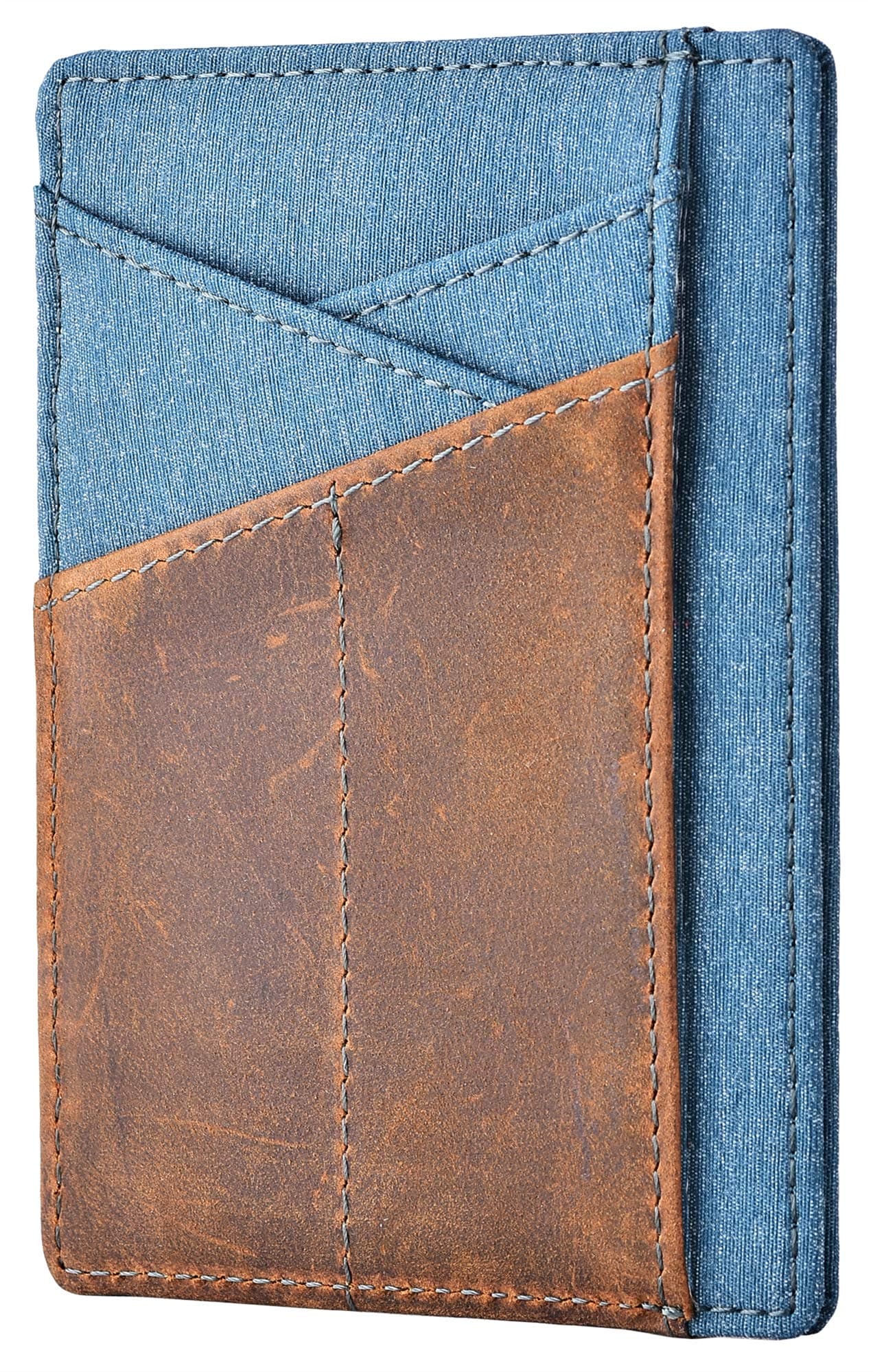 SpiexSlim Wallet Front Pocket Minimalist Genuine Leather RFID Blocking Card Holder