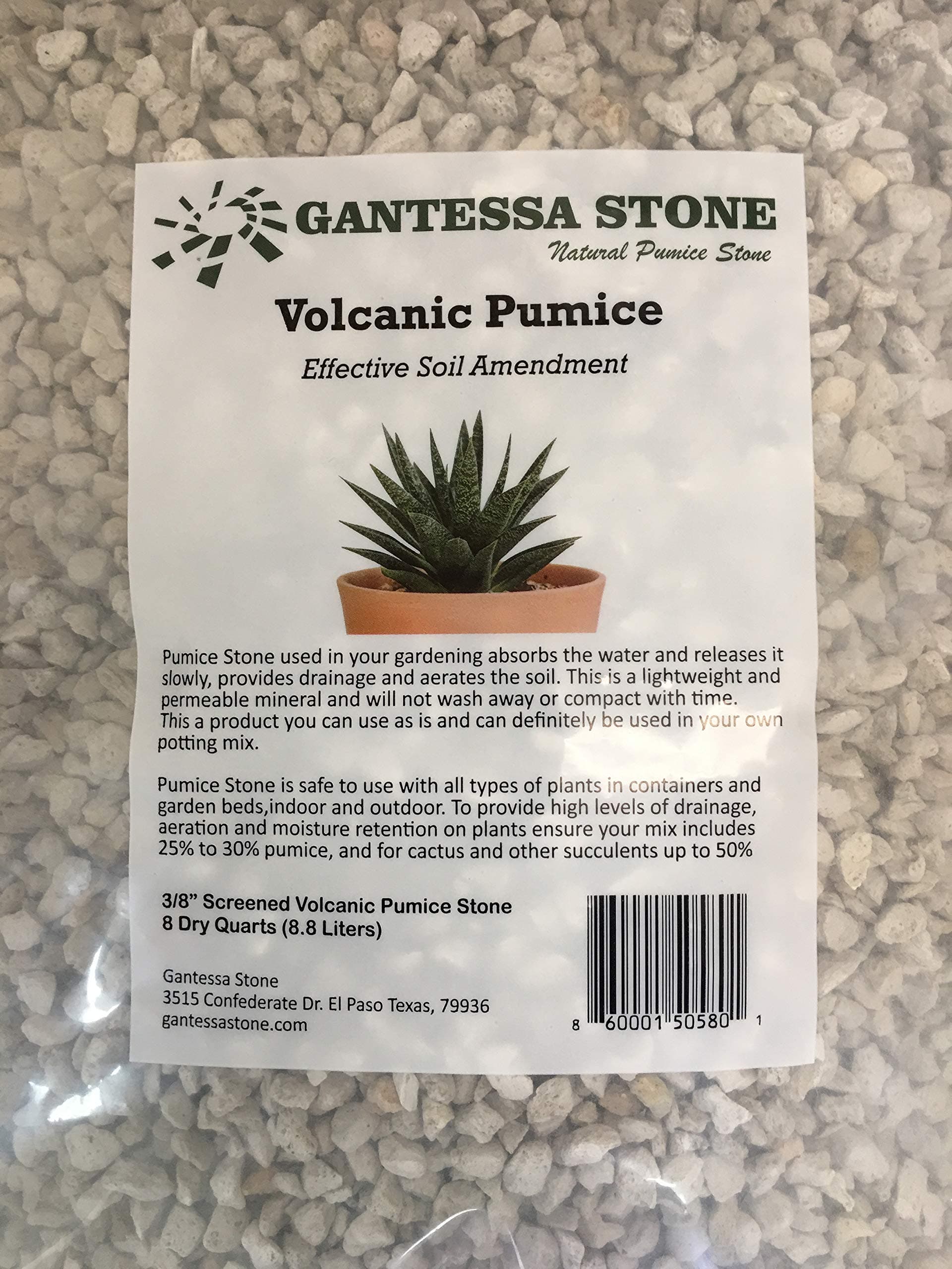 Gardening Pumice for Plants Soil Amendment | 3/8" Screened | 8 Quarts