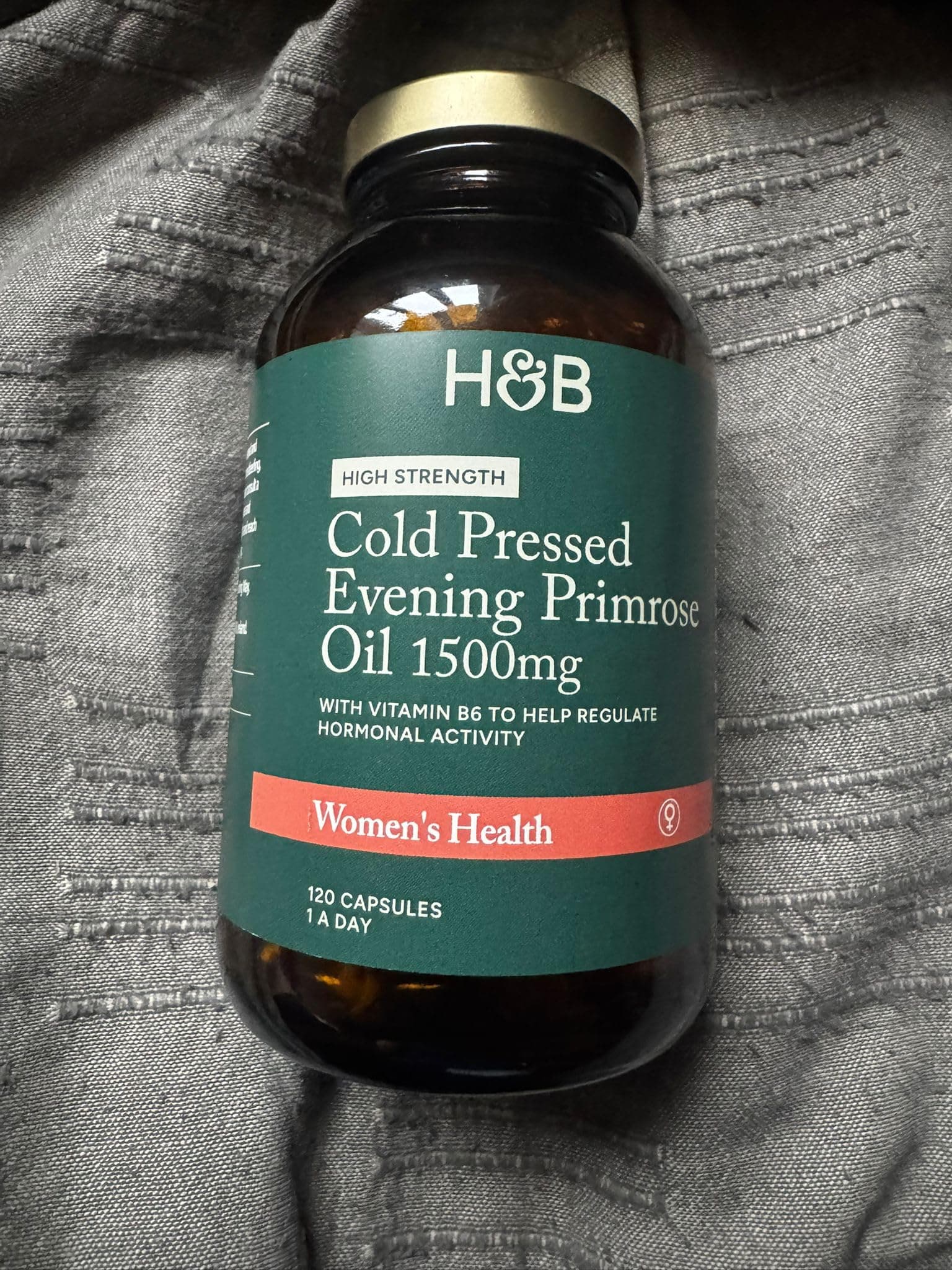 High Strength Cold Pressed Evening Primrose Oil 1500mg 120 Capsules