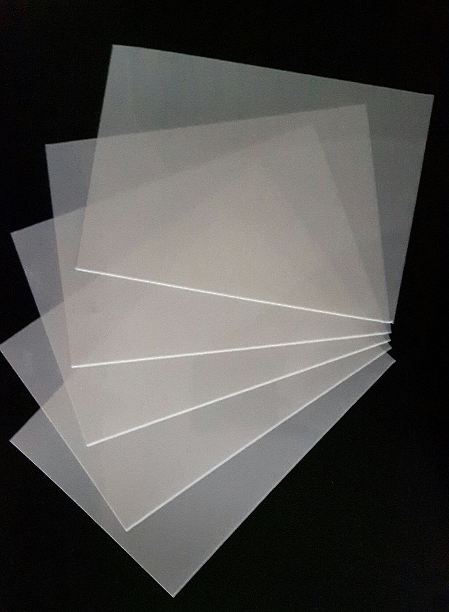 5 x A4 (210 x 297 mm) Genuine Mylar sheets 190 micron reusable hobby craft stencils