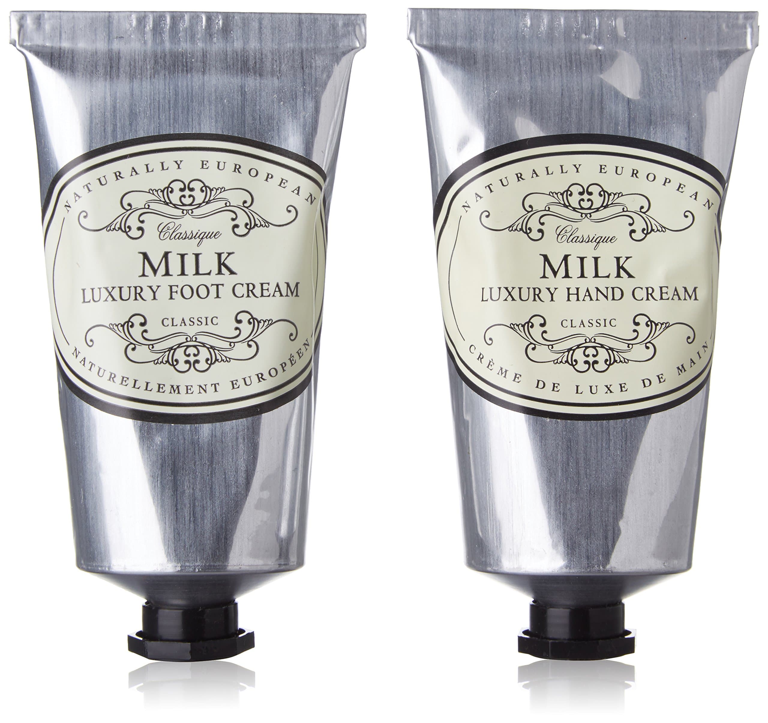 Naturally European Hand and Foot Collection, Milk 75 ml - Pack of 2