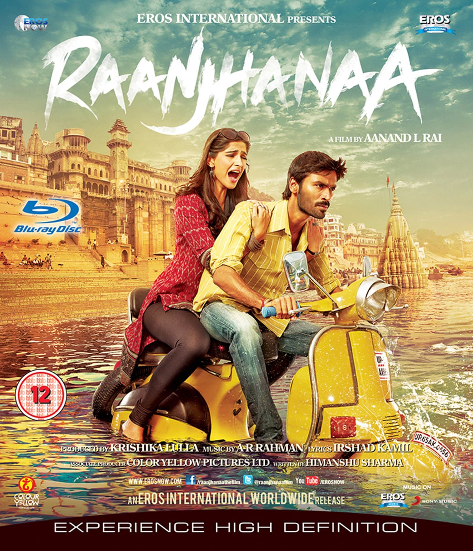 Raanjhanaa Original Hindi Blu Ray with English Subtitles Fully Boxed