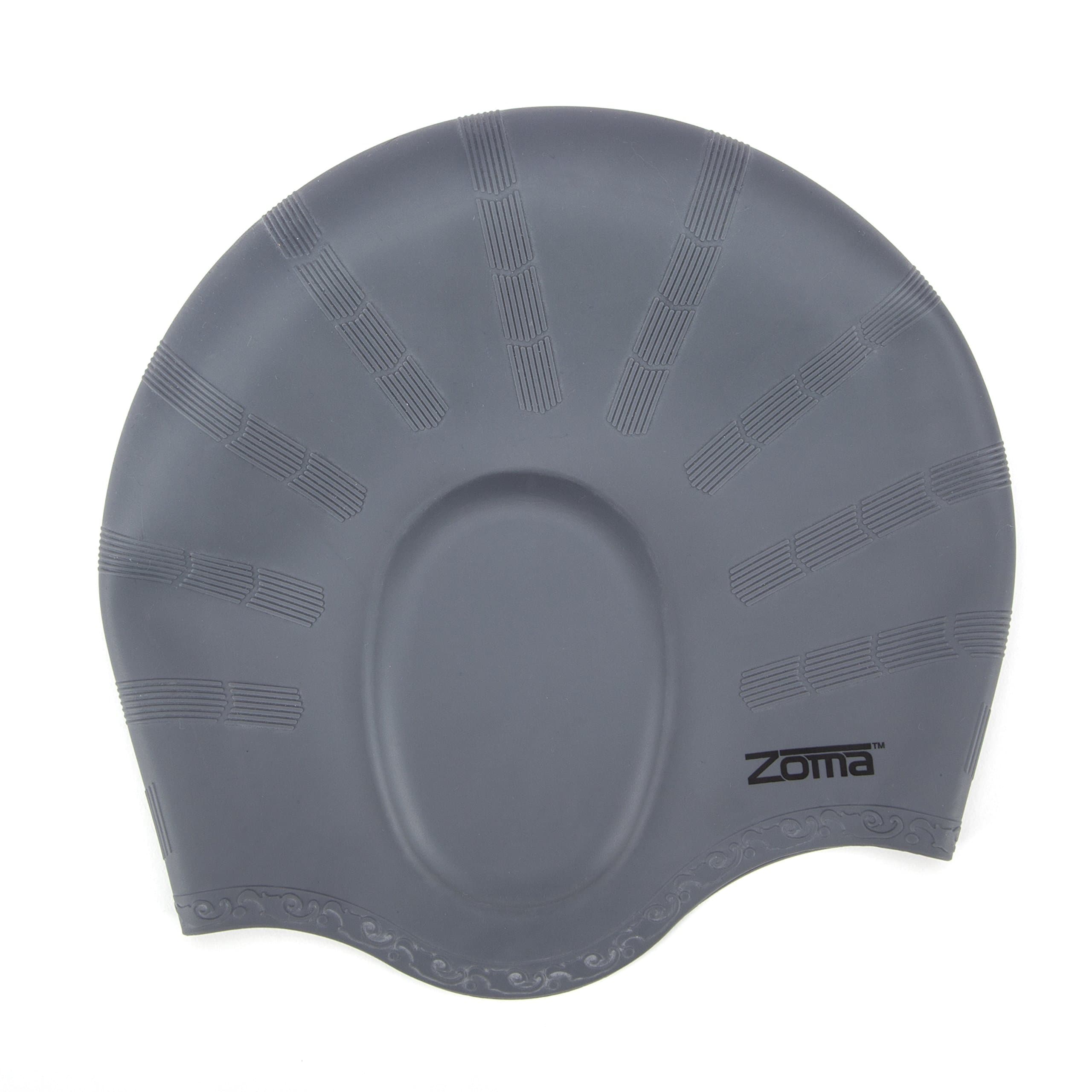 Swim Cap for Women and Men with Average or Large Heads - Great for Adults, Older Kids, Boys and Girls - Free Nose Clip