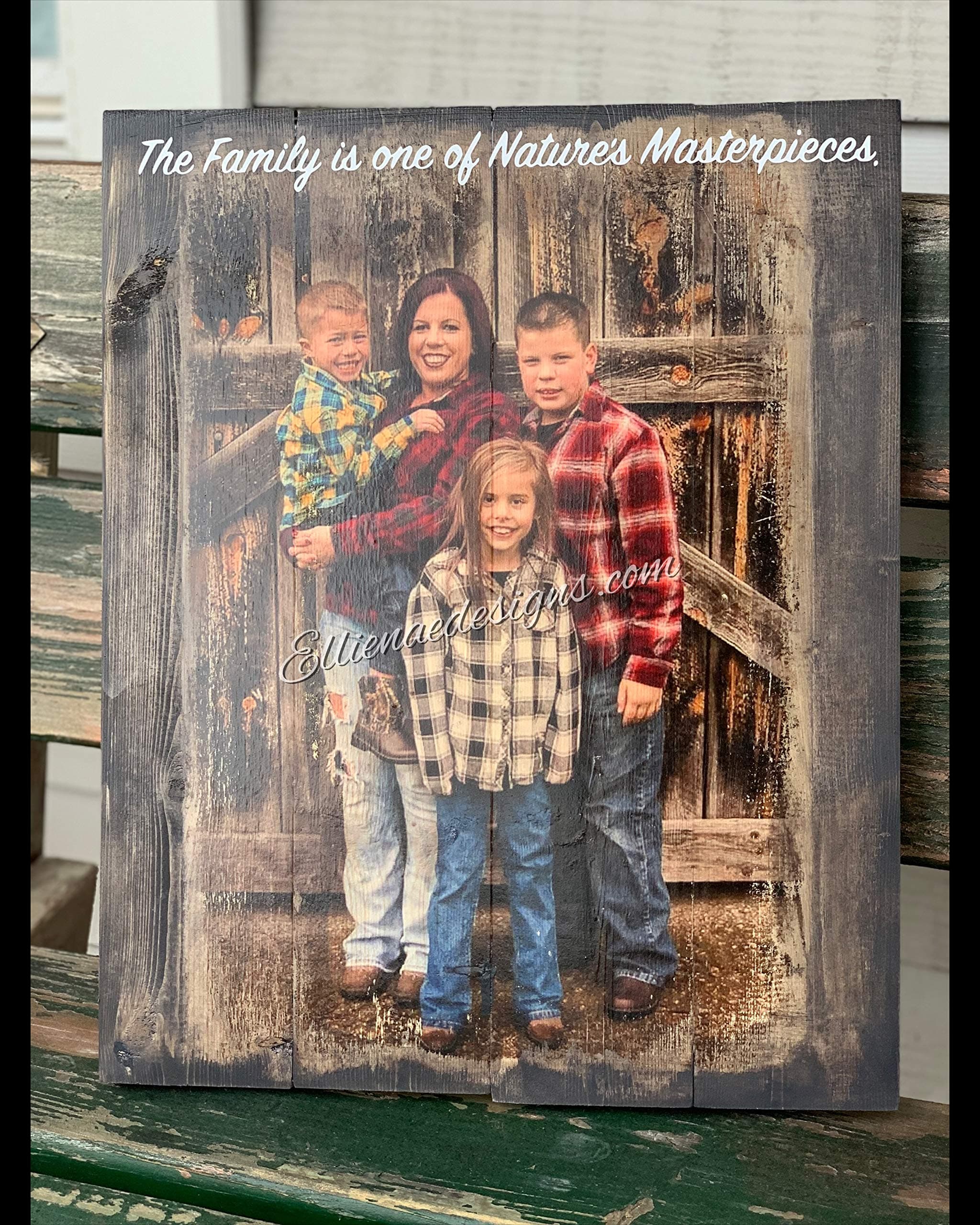13x15 Inch RUSTIC Pallet Picture From Your Photo BIRTHDAY, MOTHER'S DAY- Pallet Sign, Wood Photo Surface, Wedding Decor, Mother's Day gift, Anniversary