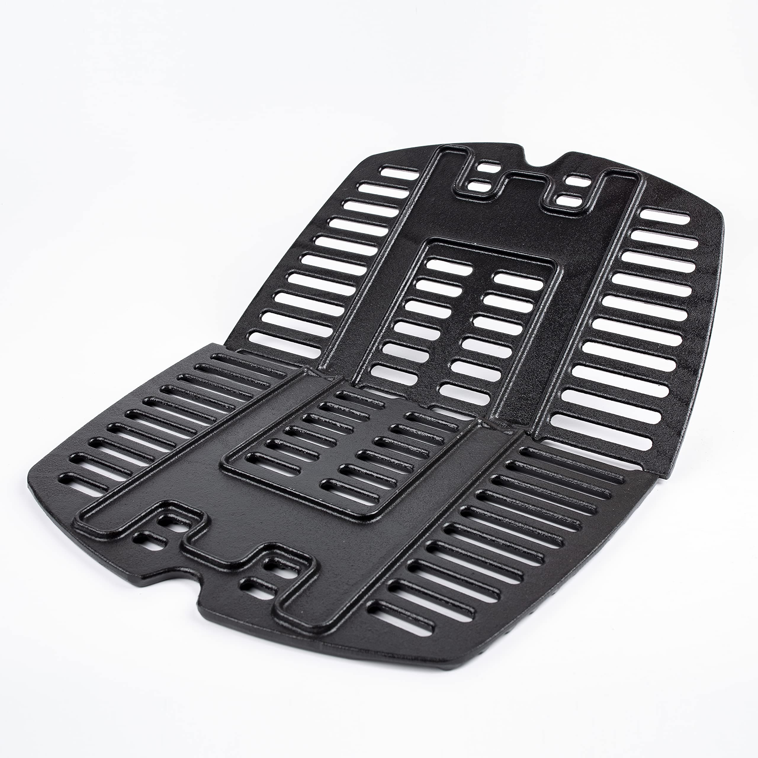 7644 Gas Grill 43.18 CM x 32.25 CM in Total Cast-Iron Cooking Grates Grid for Weber Q100 Q140 Q1000 Q1200 Q1400 Series Grills, Gas Grill Grates Replacement Parts for Weber 7644 Models, 2 Pack
