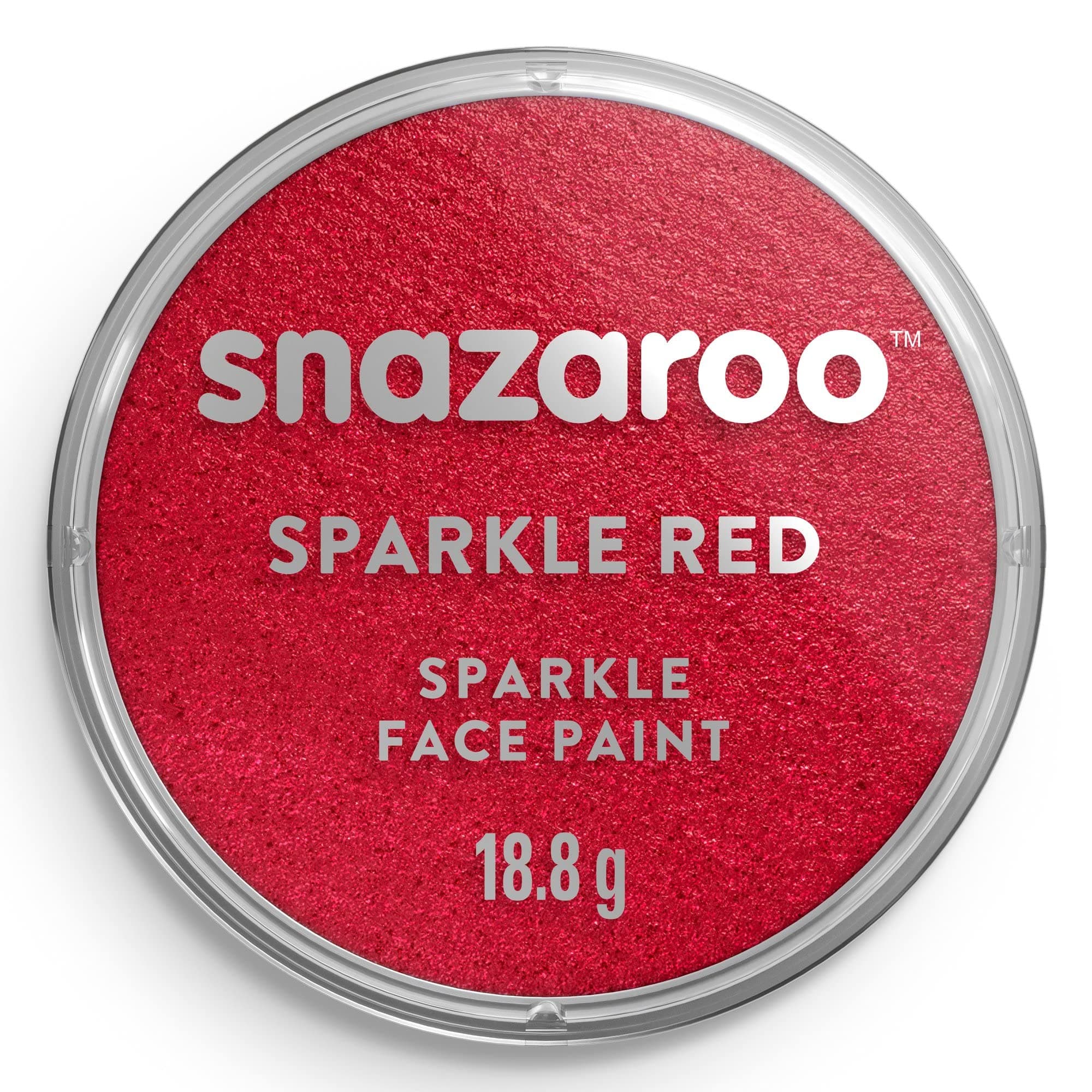 Sparkle Red : Snazaroo Face and Body Paint, 18 ml - Sparkle Red (Individual Colour)