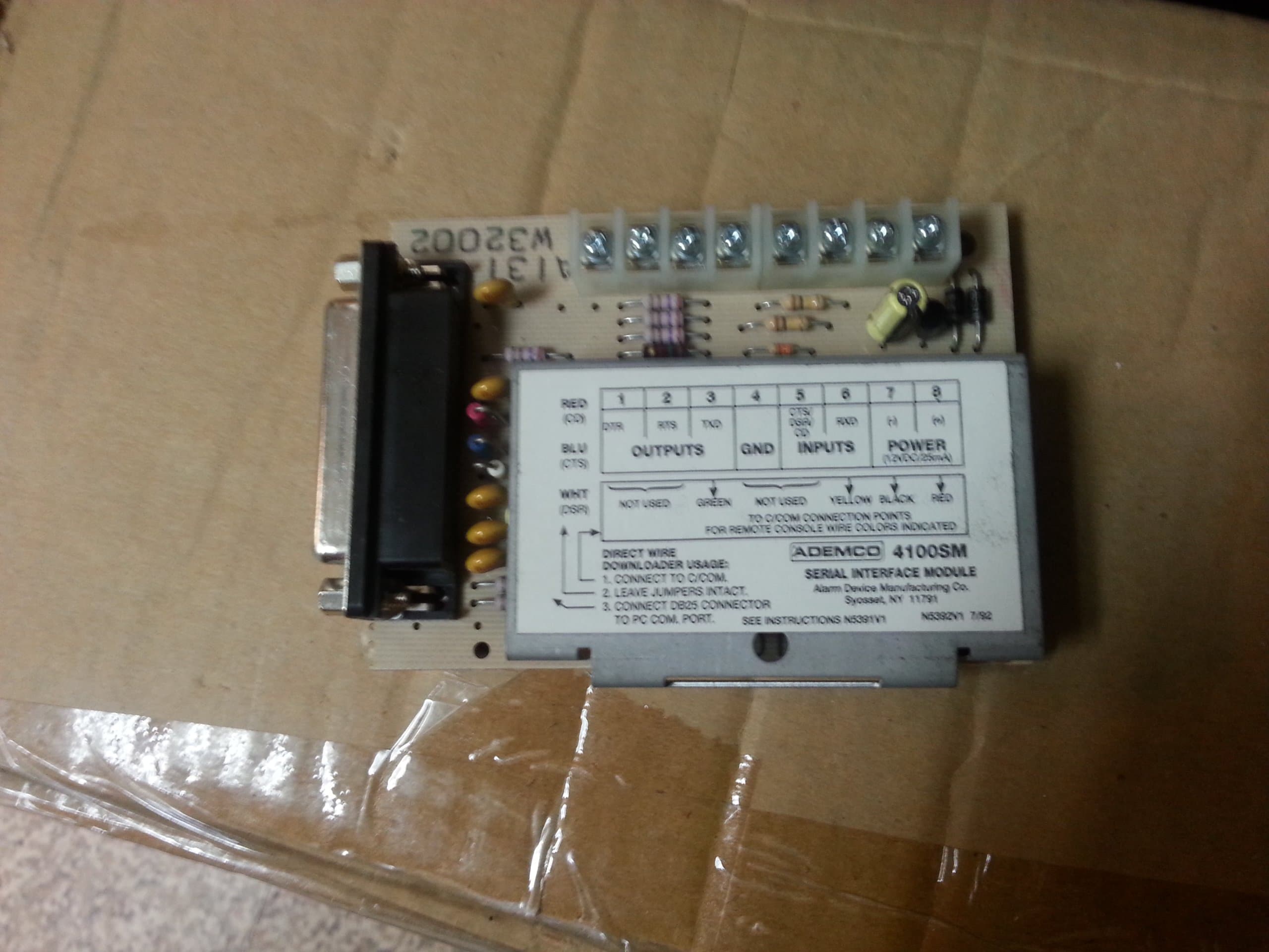 Honeywell Ademco 4100SM Serial Interface Module
