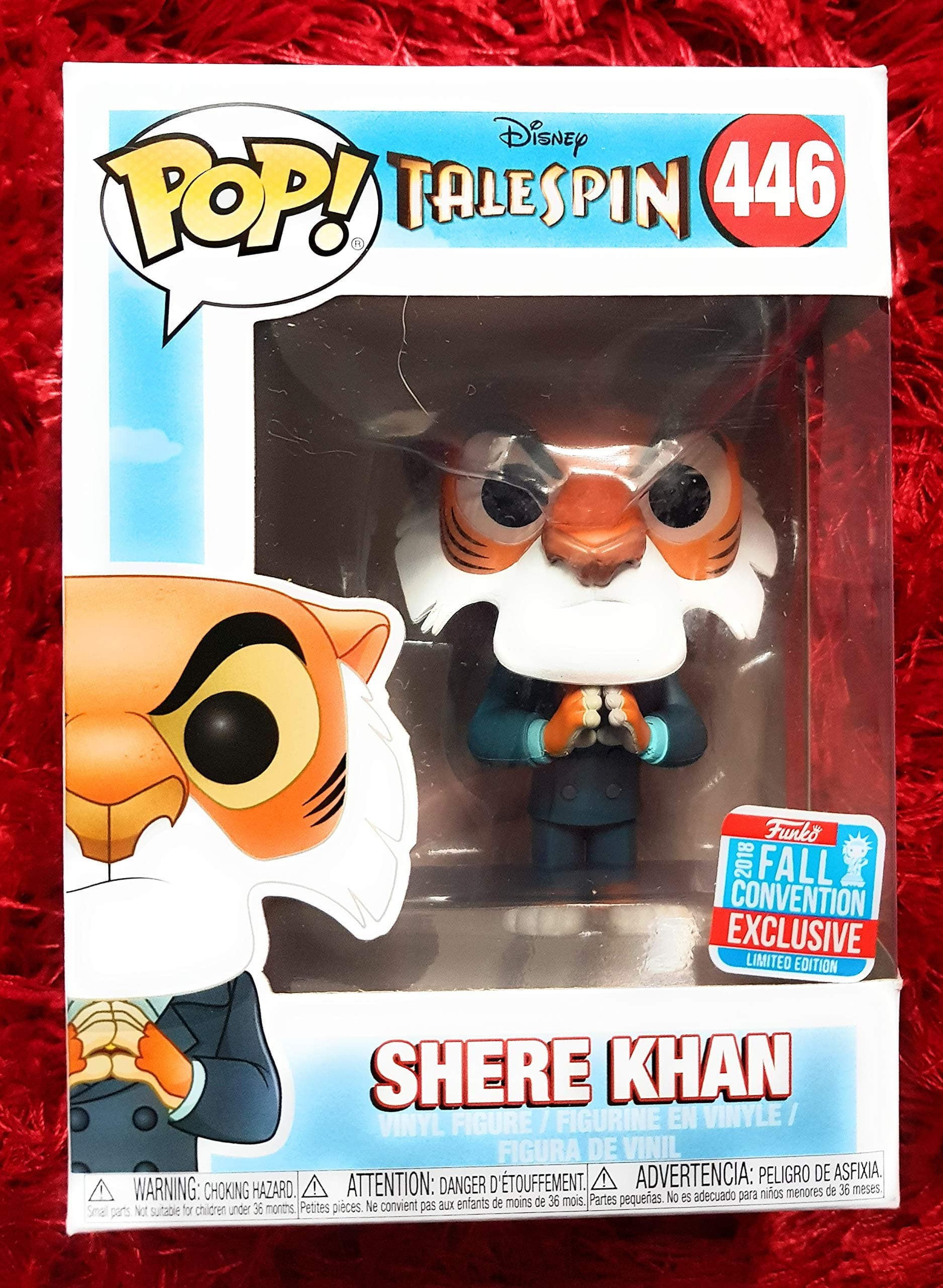 Funko Pop! Disney Tale Spin Shere Khan Plotting with Hands Together Fall Convention Exclusive Figure
