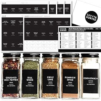 Chalkboard Banner Spice Labels