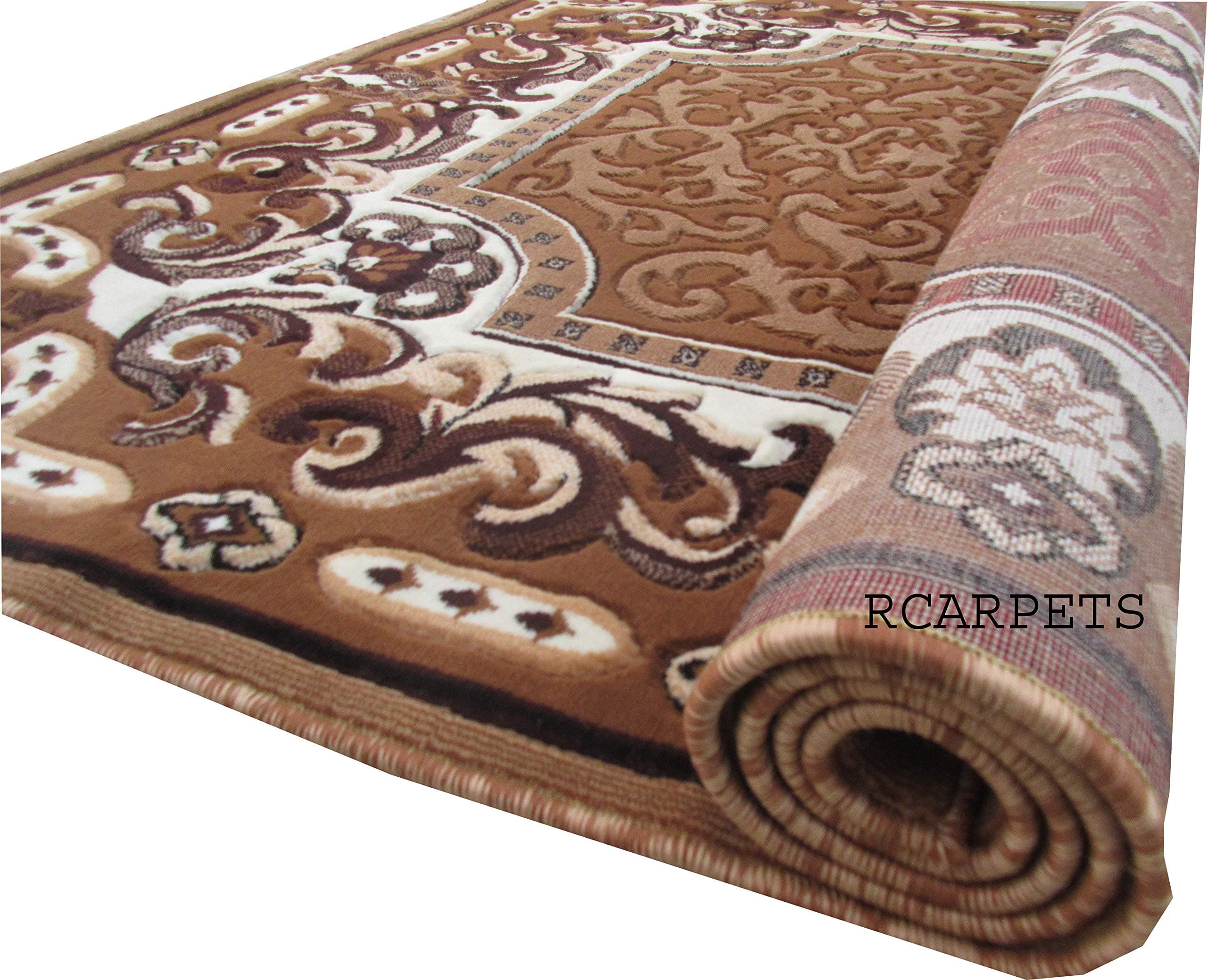 Regal Carpet Persian Carpet (Brown, Acrylic, 7 X 10 Feet)