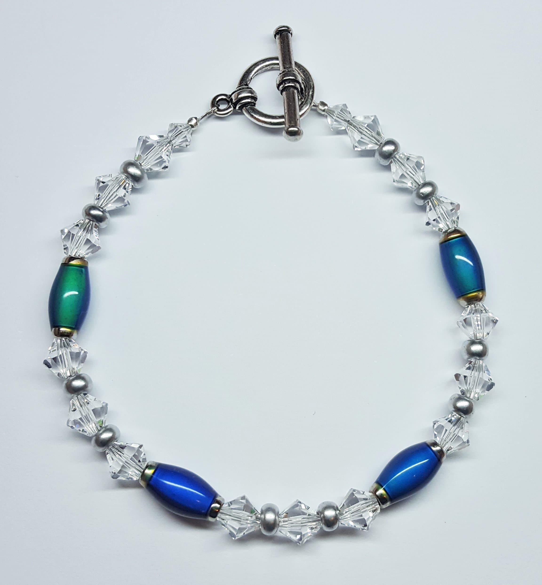 Austrian Crystal Coloring Changing Mood Bead Bracelet