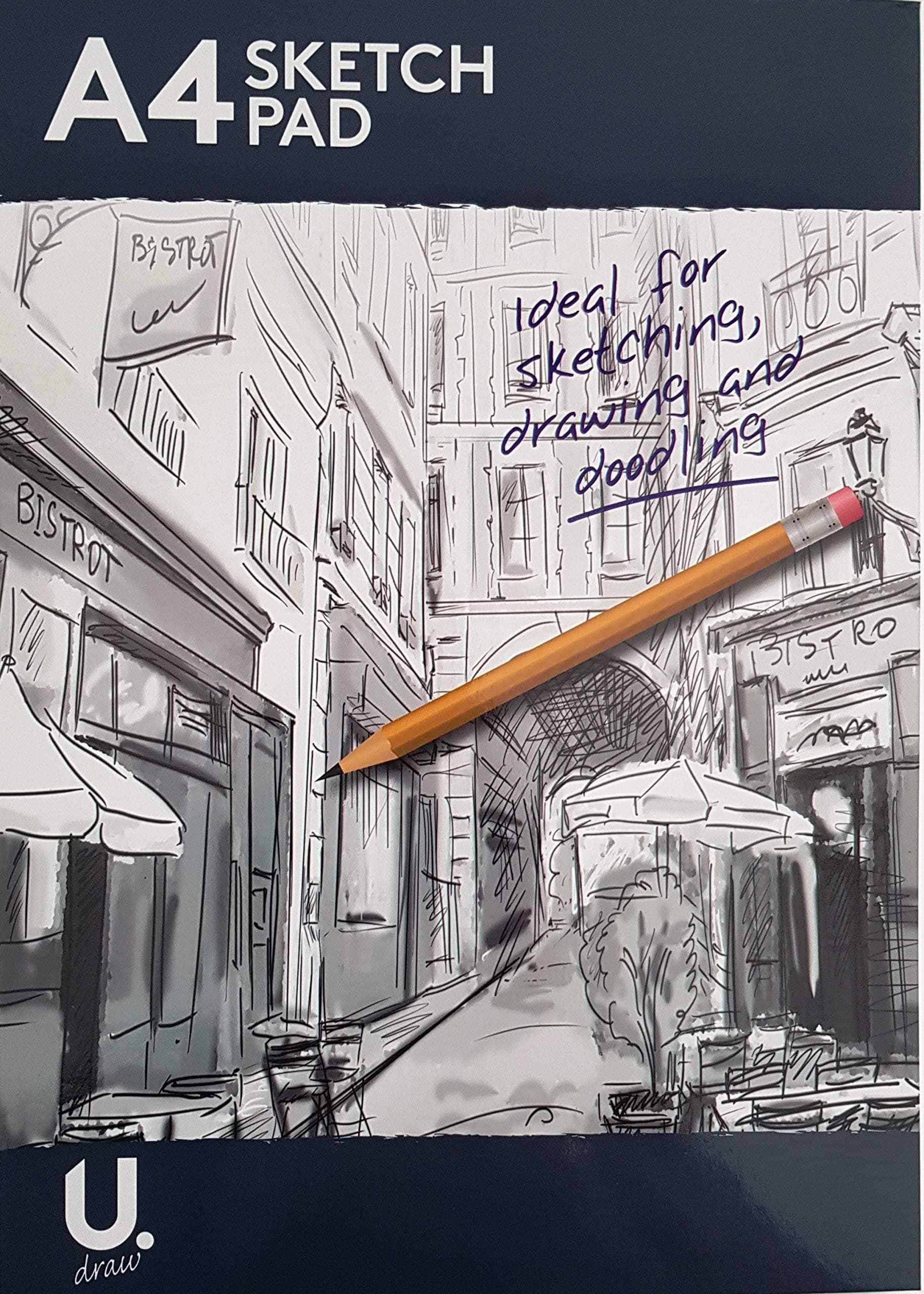 Sketch Pad A4 Sketchbook 50 Pages Artistic Drawing Sketching Multi Use Pad. Bestseller.