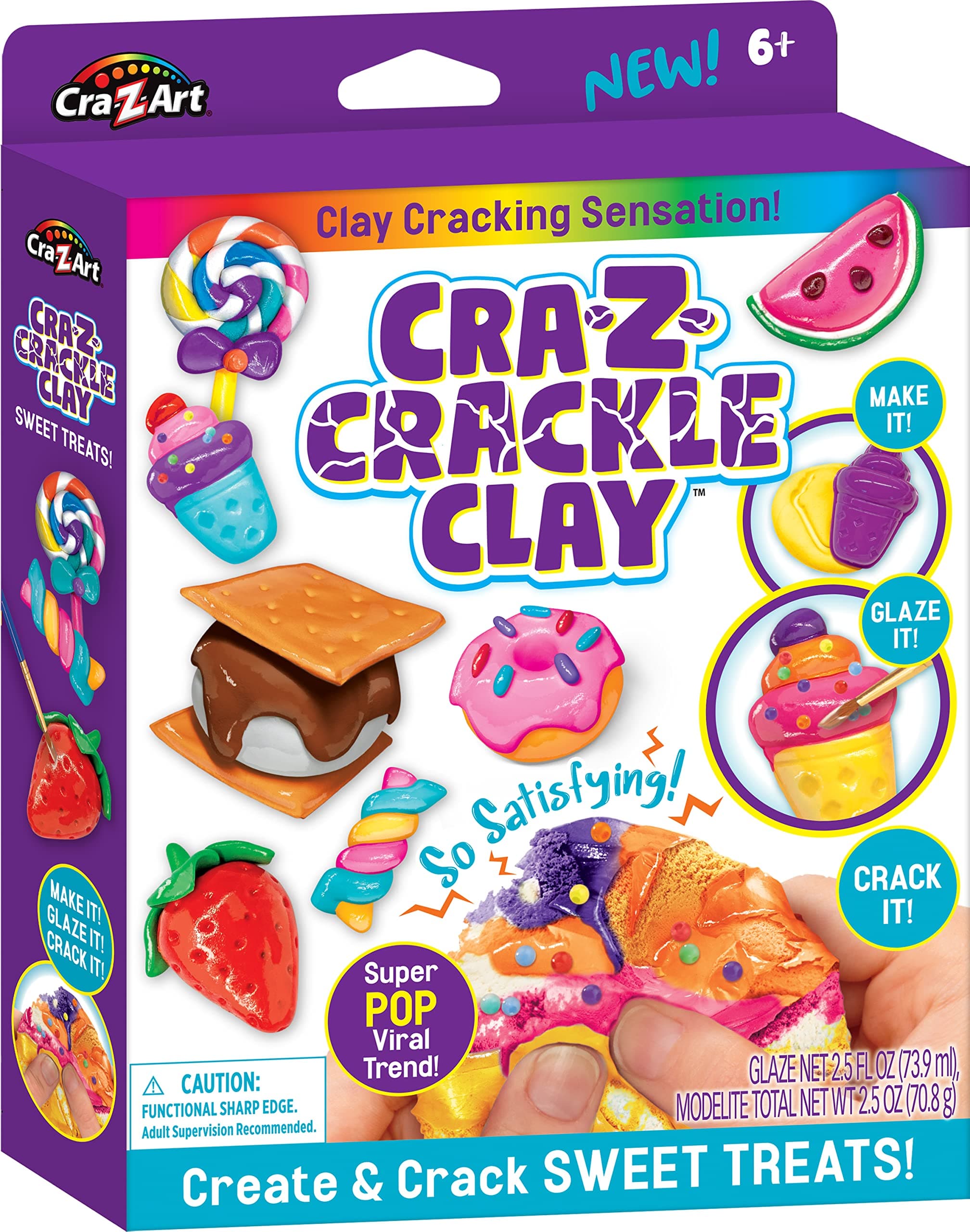 CRA-Z-Crackle Clay Create & Crack Sweet Treats for Ages 6 and Up