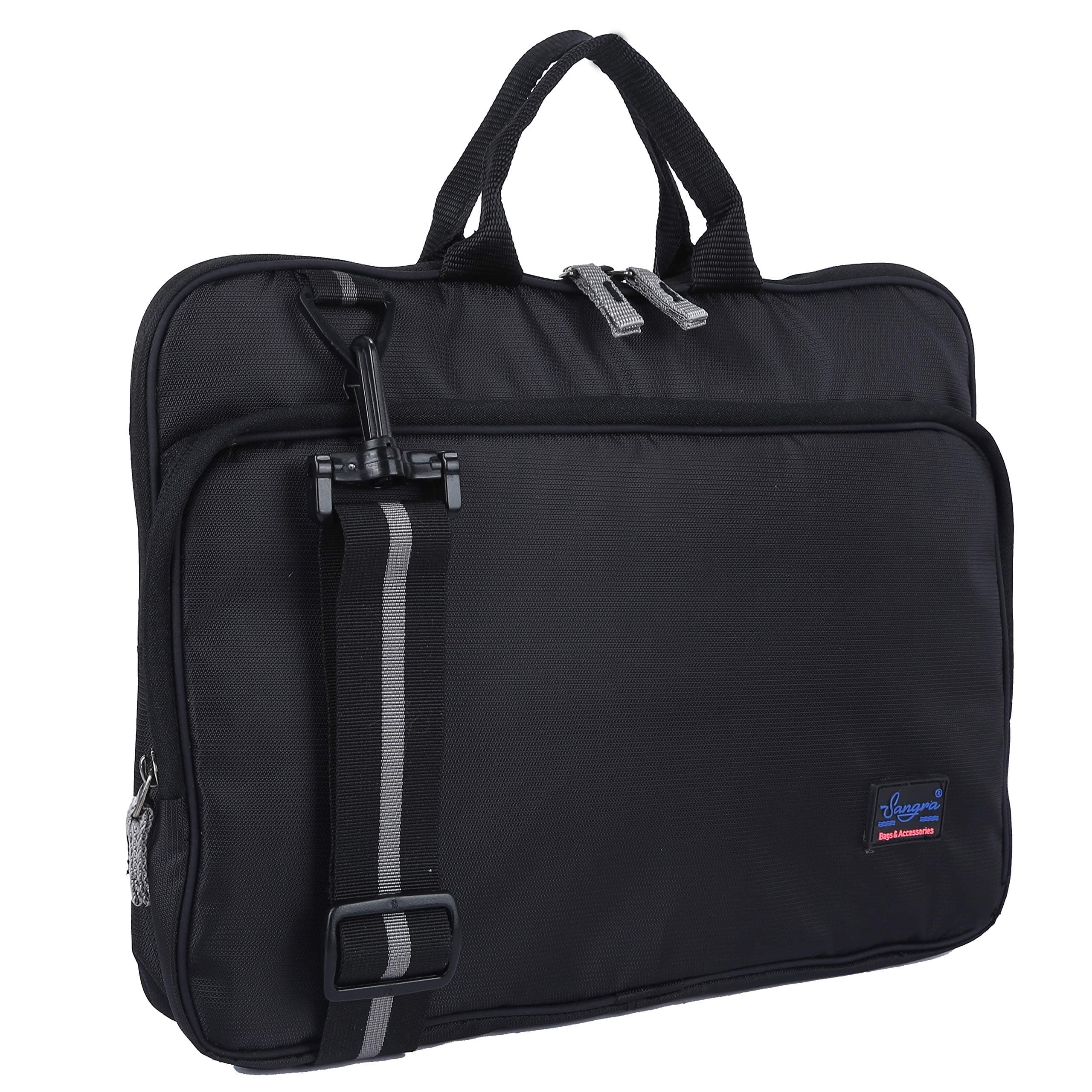Sangra® Laptop Bags Sleeve Notebook Case 13-Inch 13.3-Inch 14-Inch with Compartment (Black)