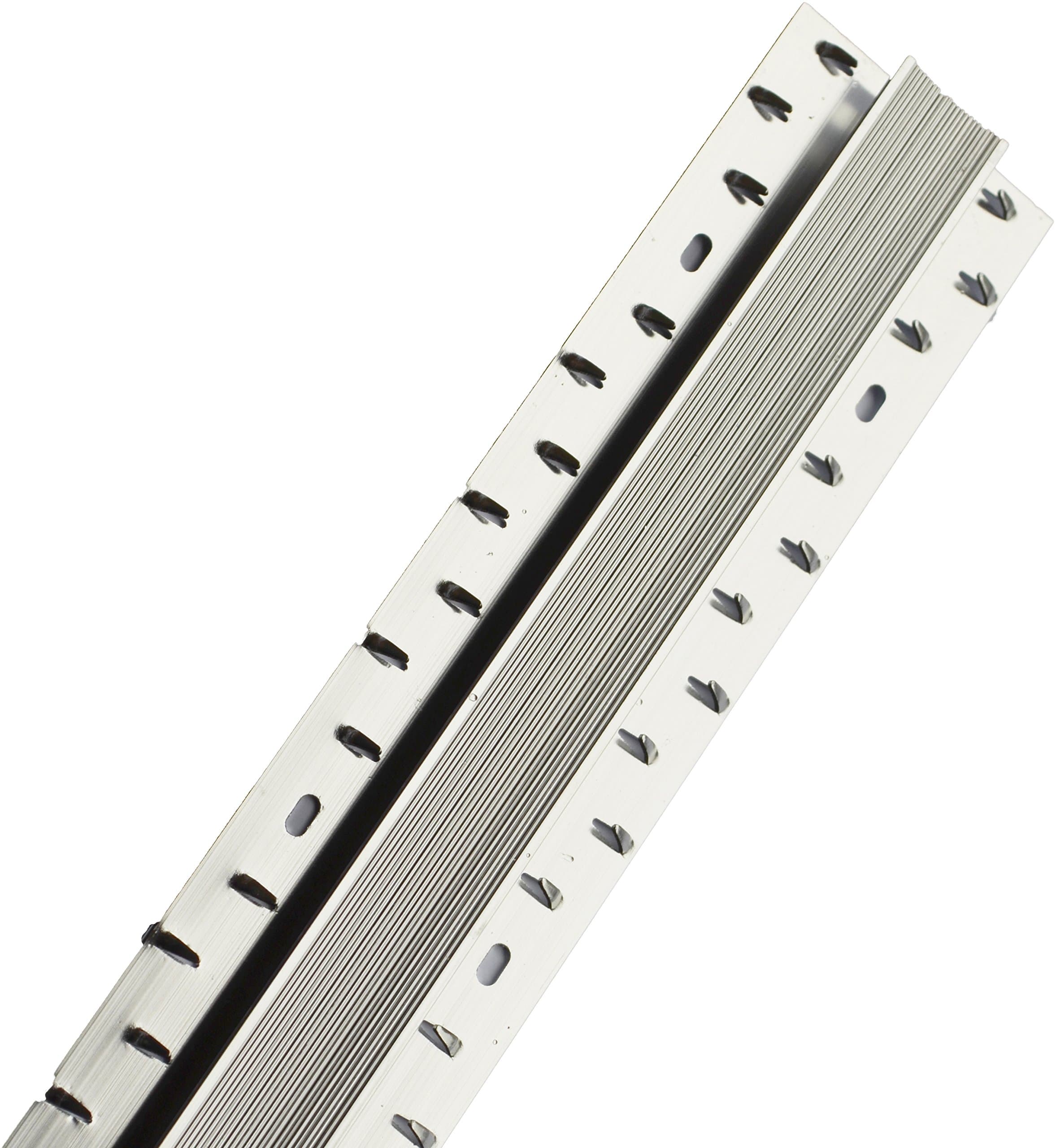 Carpet Metal Cover Trim Door BAR Grip Edging Threshold Brass/Silver (Twin Grip, Silver)