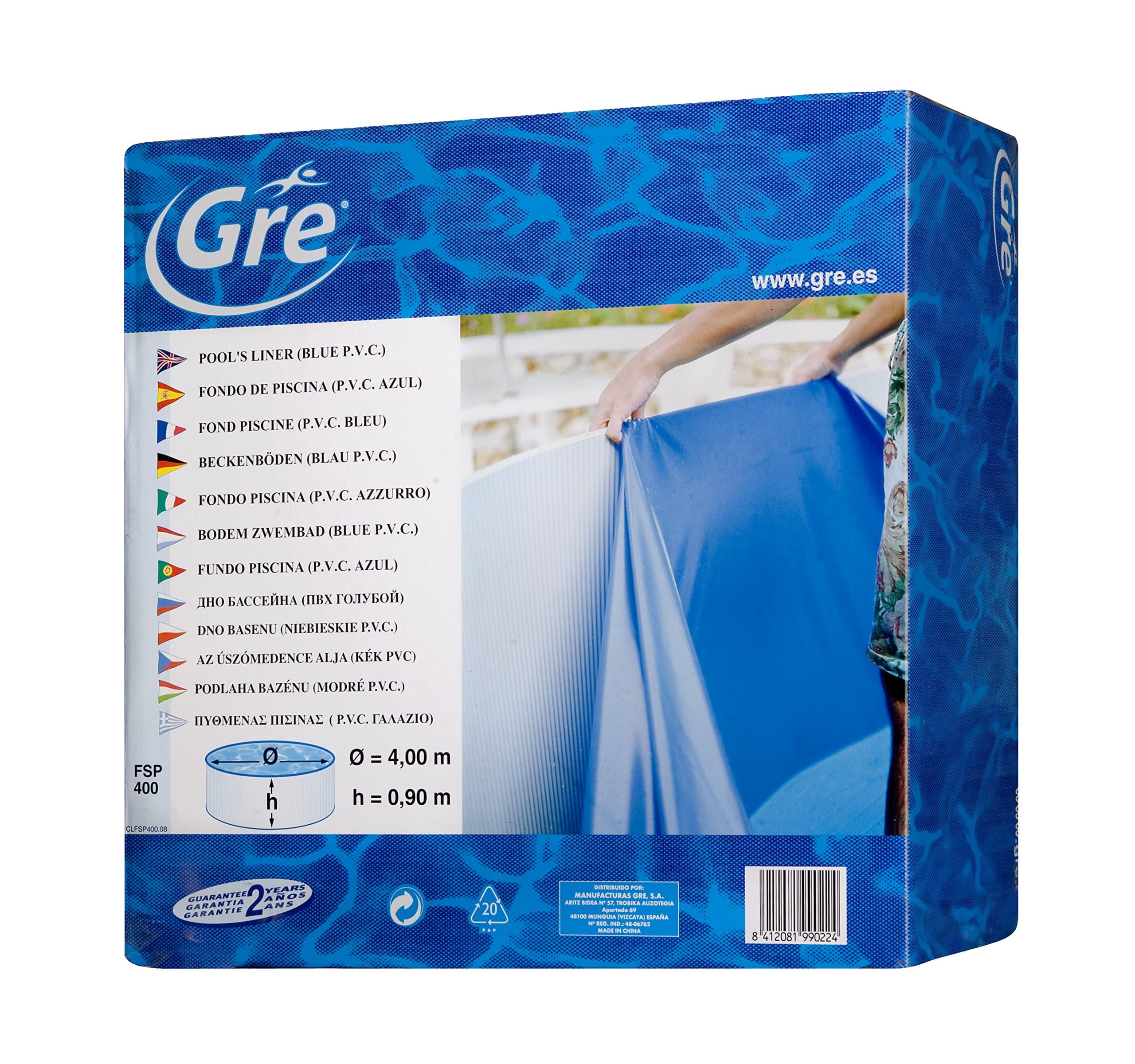 Gre FPROV – Liner for Oval Swimming Pools 500x300 cm blue