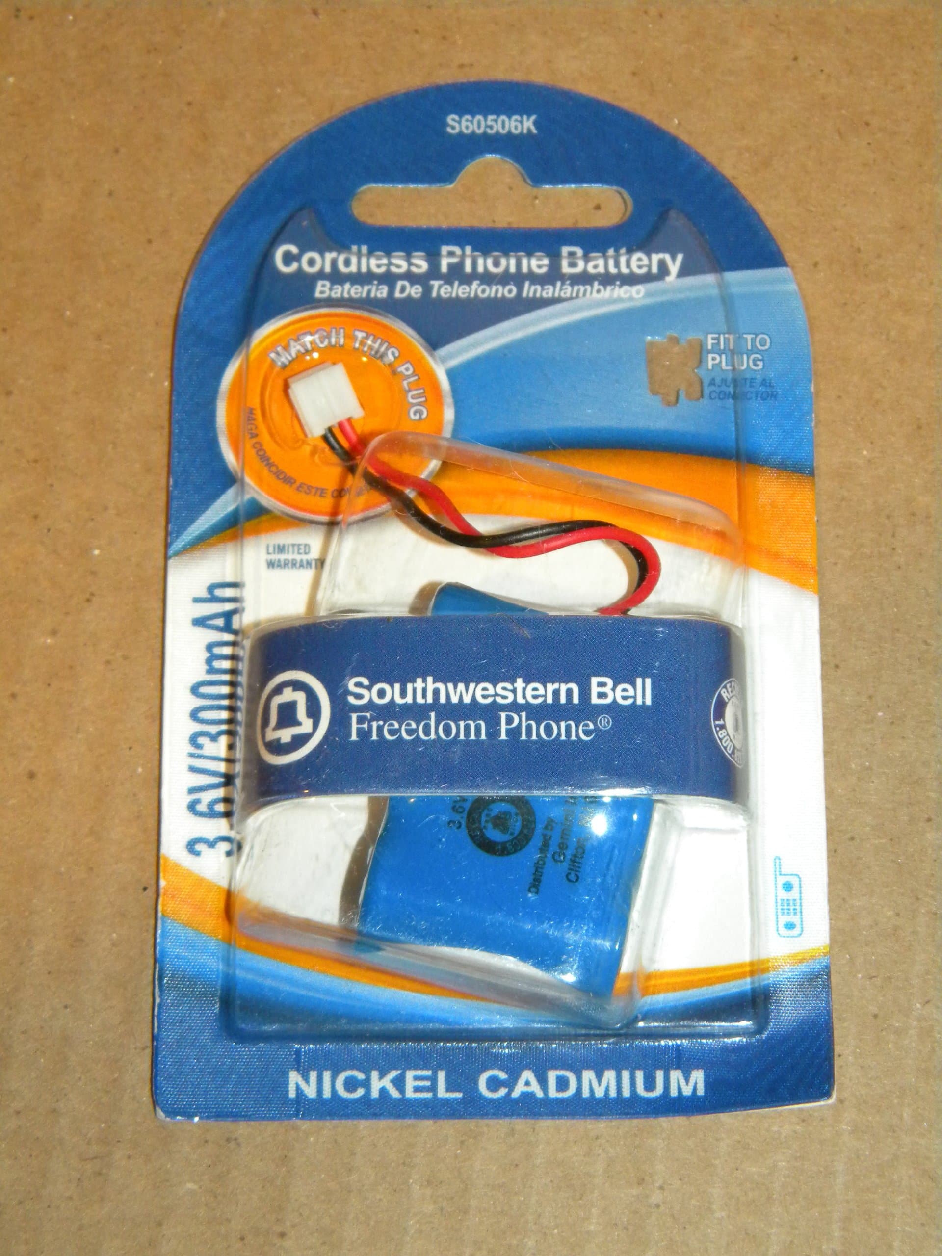 Southwestern Bell S60506K 3.6V/300mAh Nickel Cadmium Cordless Phone Battery