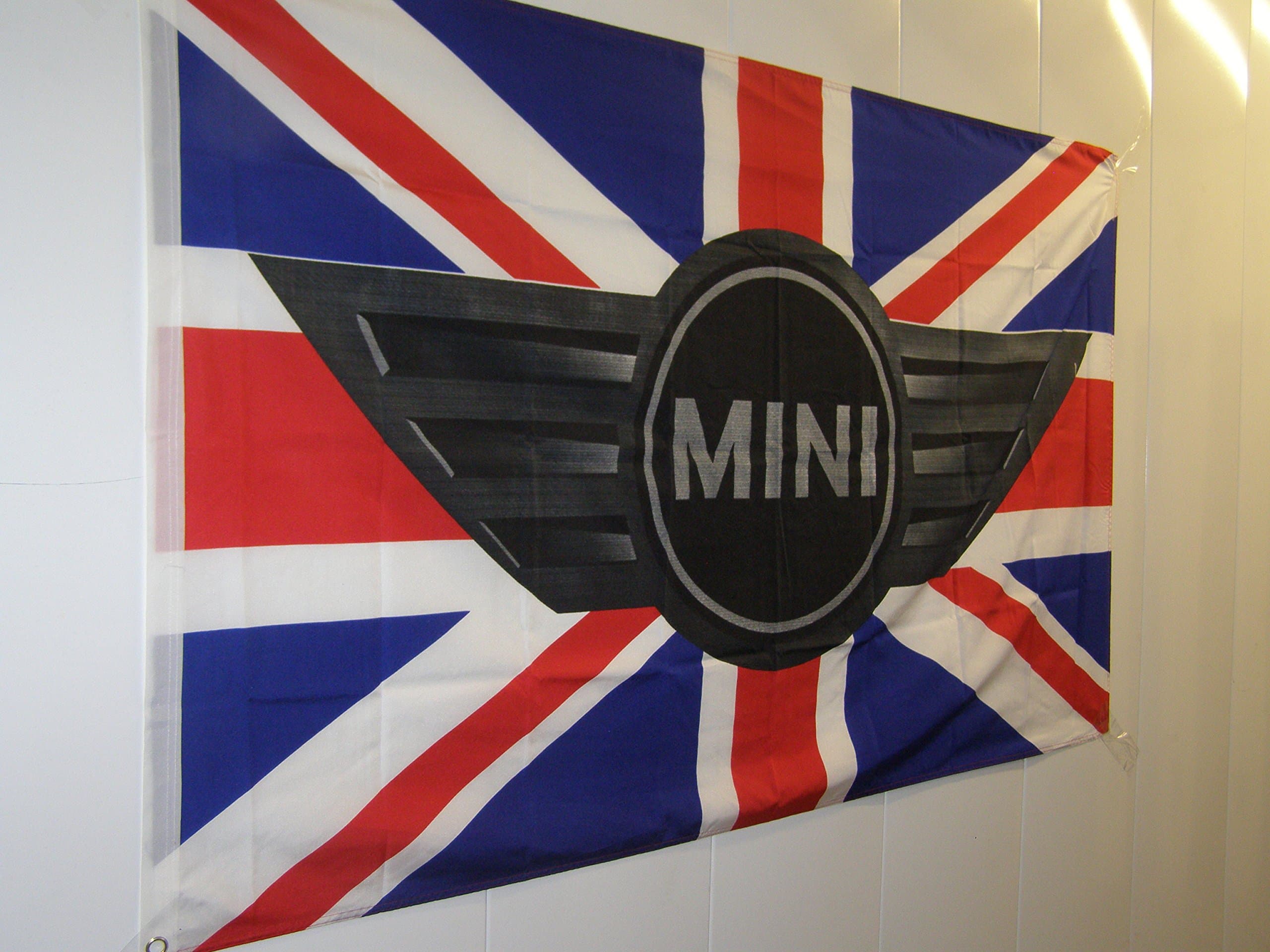 Mini Cooper Flag Banner 3ft X 5ft-new Design