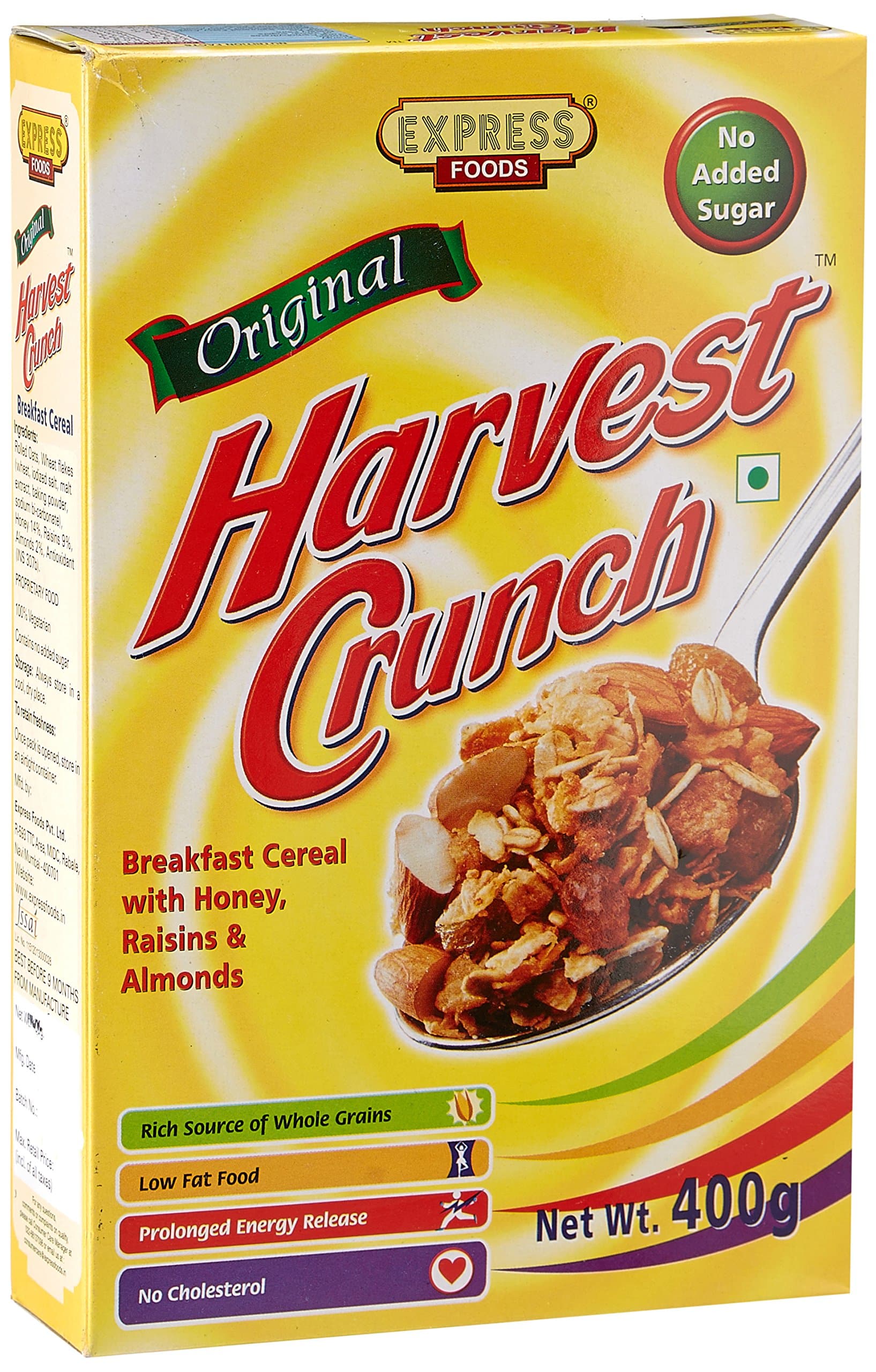 Harvest Crunch Breakfast Cereals, No Added Sugar, 400g