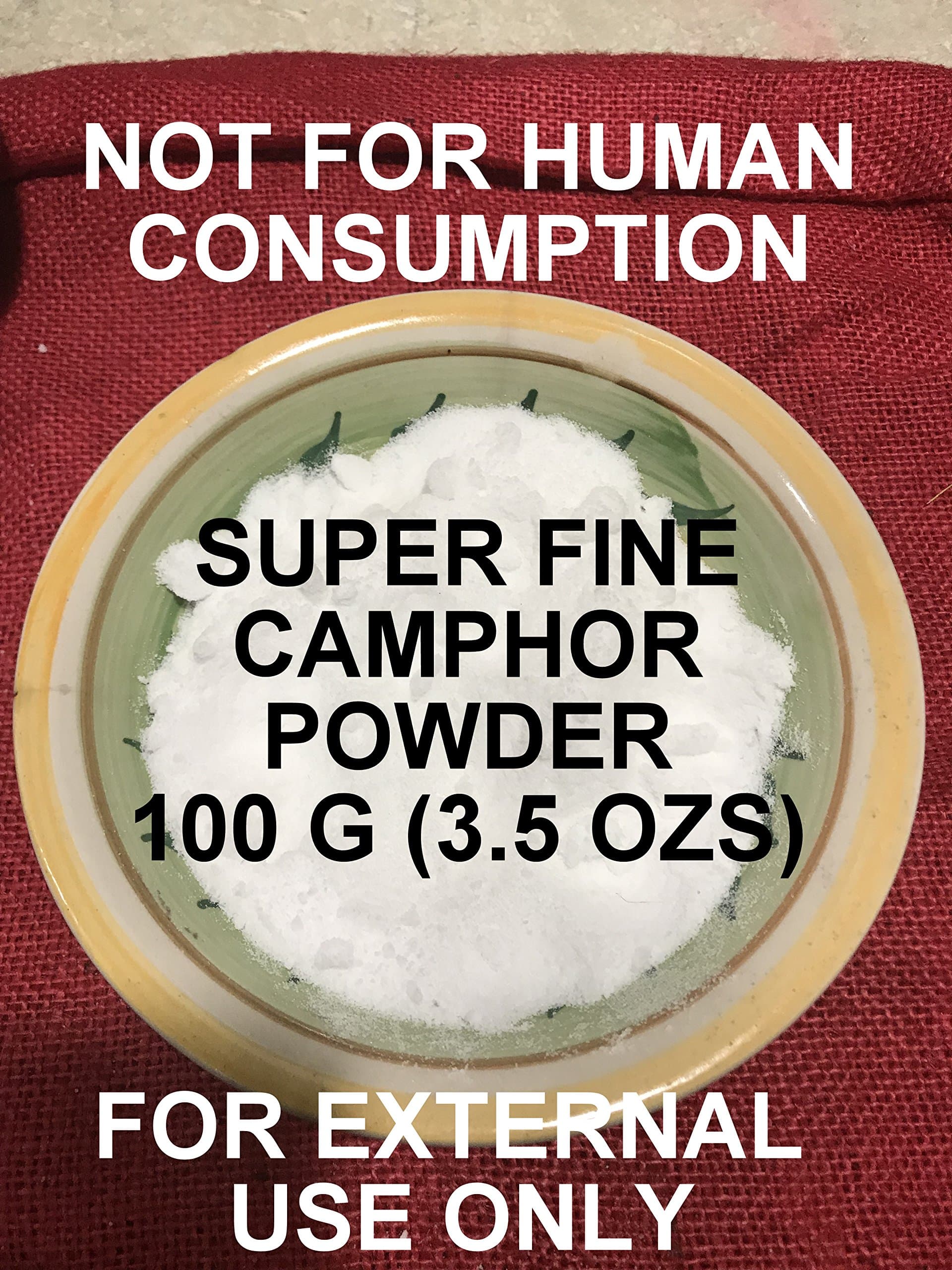 CAMPHOR POWDER - SUPER FINE - 100 G (3.5 OZS) FOR EXTERNAL USE ONLY