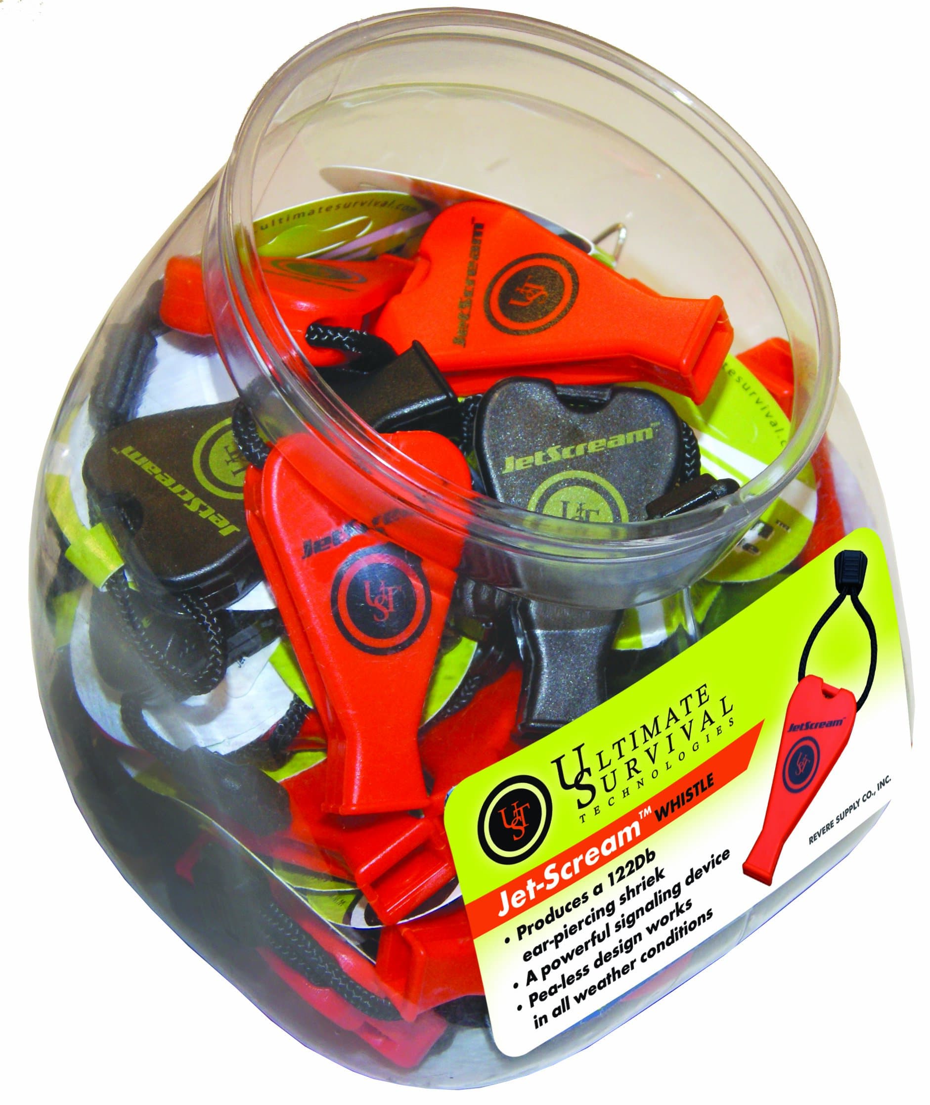 ust JetScream Whistle (Pack of 40 in a Cookie Jar), Assorted
