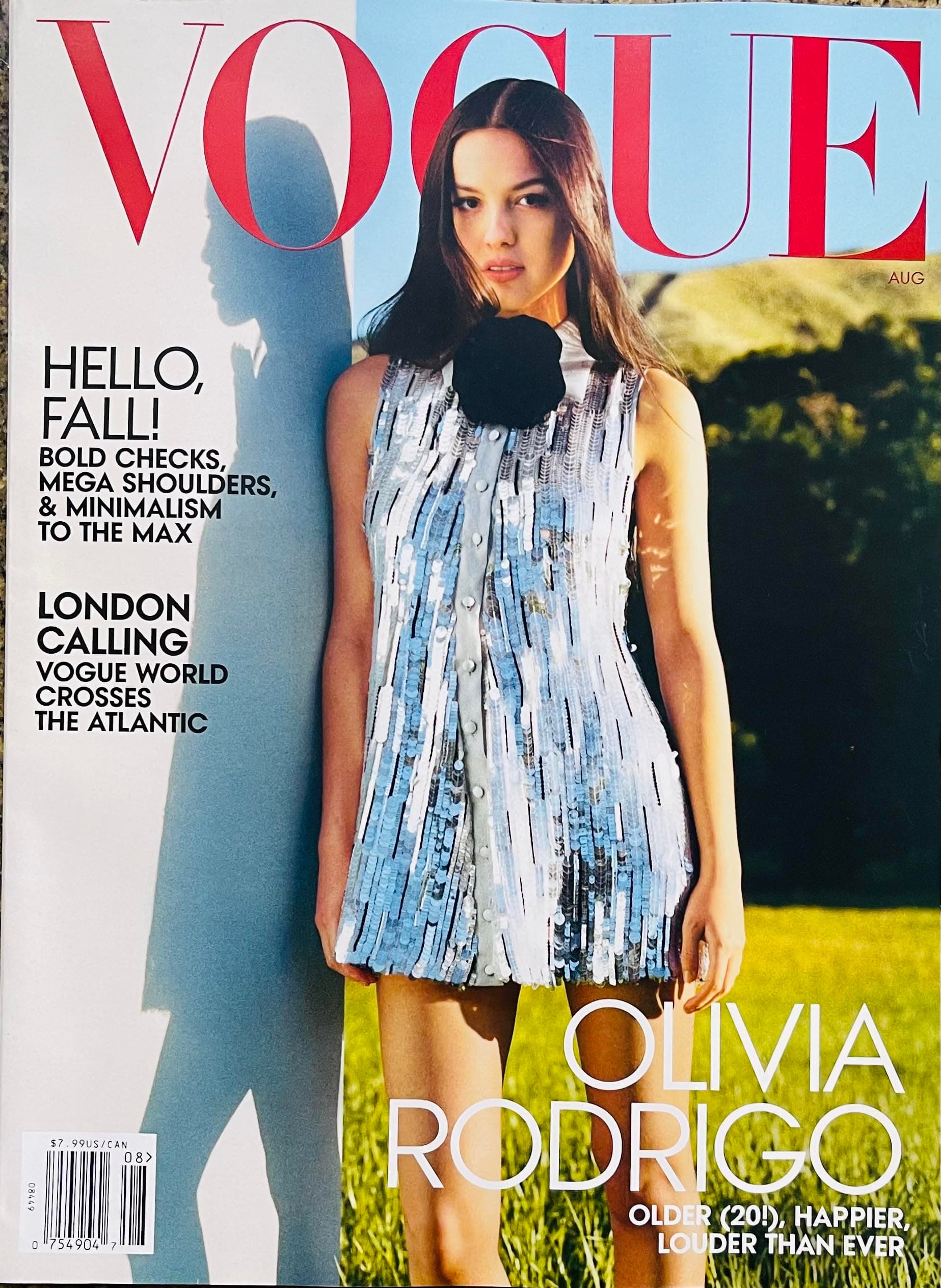 Vogue August - 2023 USA Edition Olivia Rodrigo Paperback – 1 January 2021