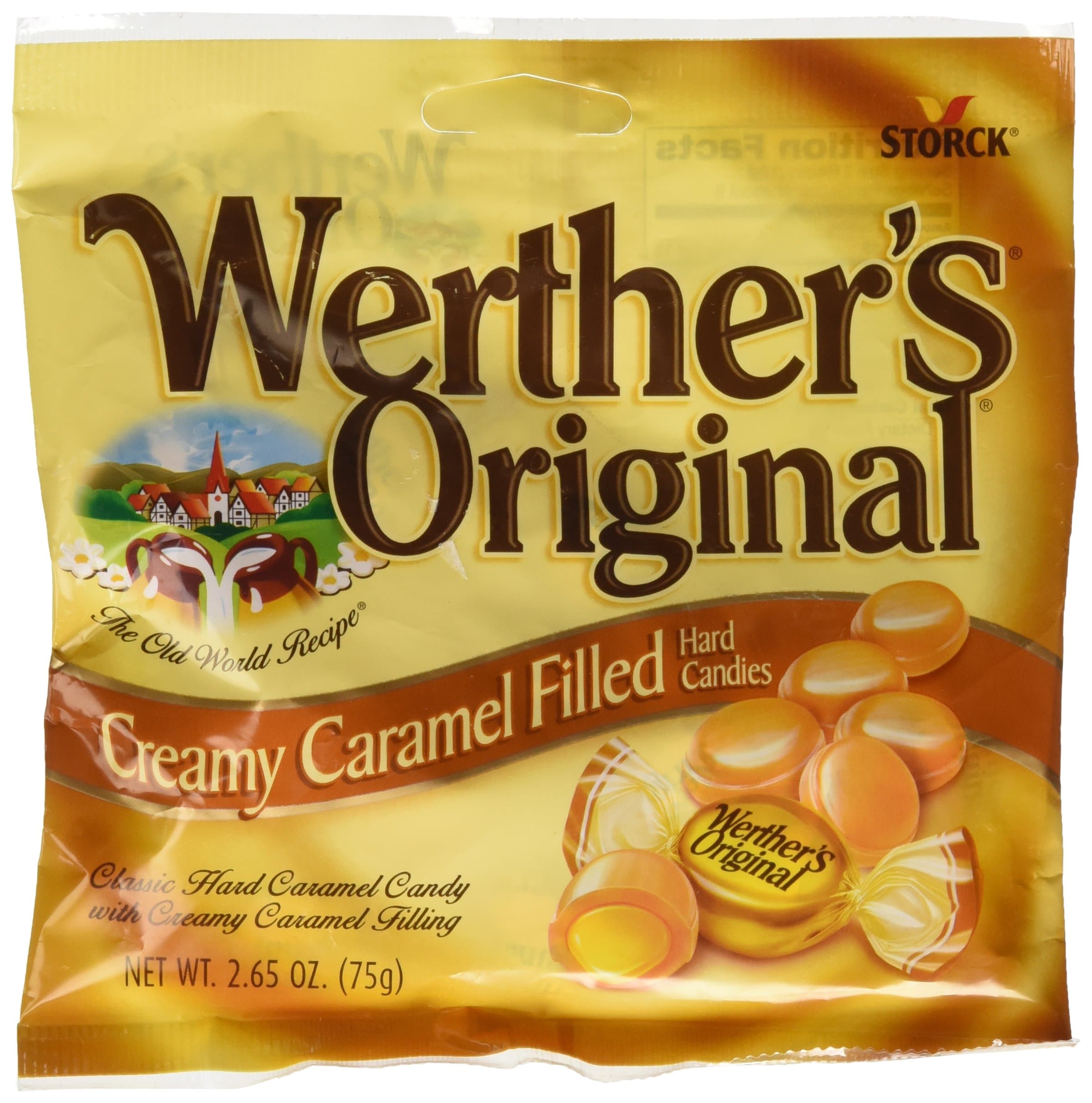 Werther's Original Creamy Caramel Filled Hard Candies (2.65oz) Single Pack