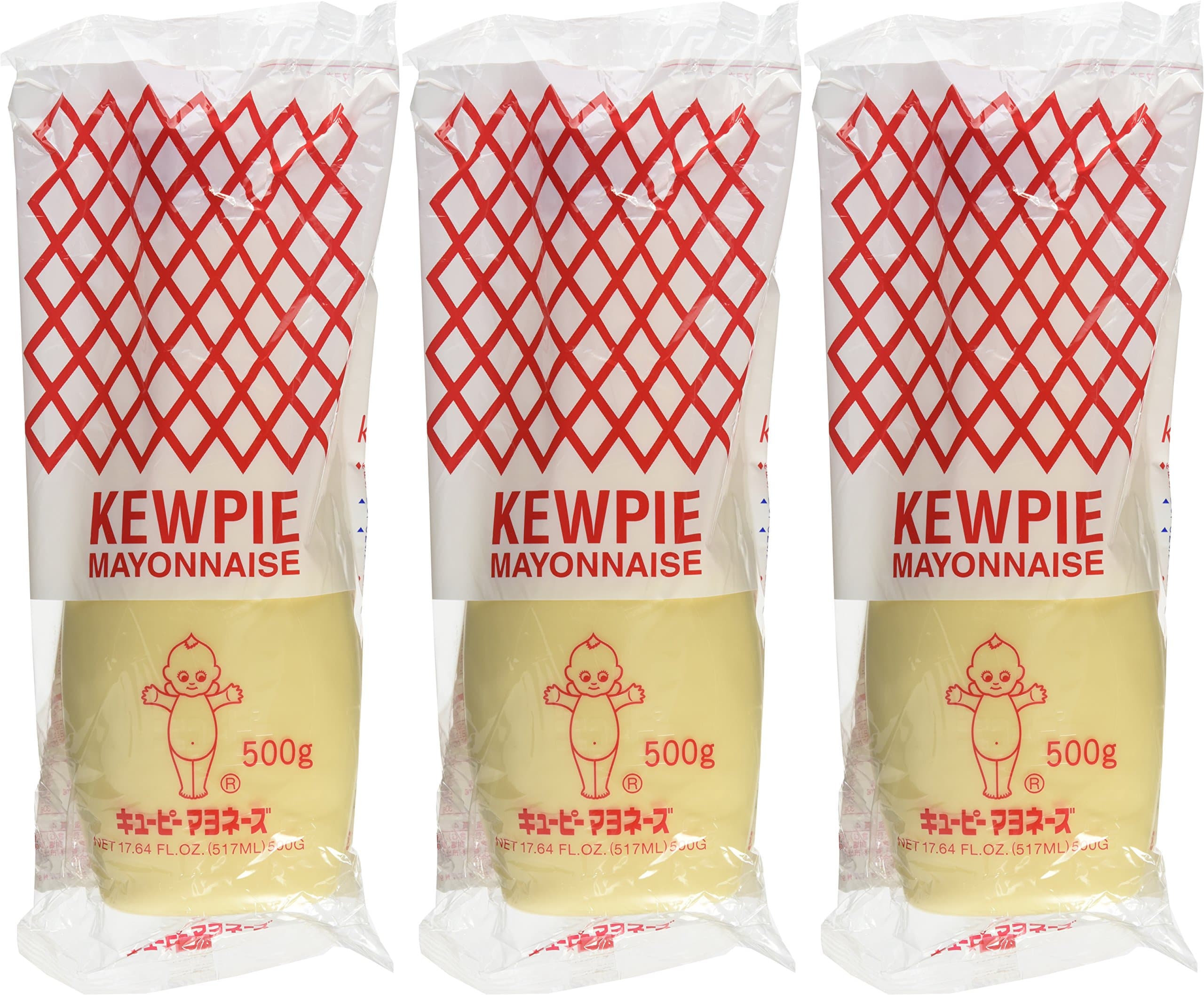 Japanese Kewpie Mayonnaise - 17.64 oz. (Pack of 3)