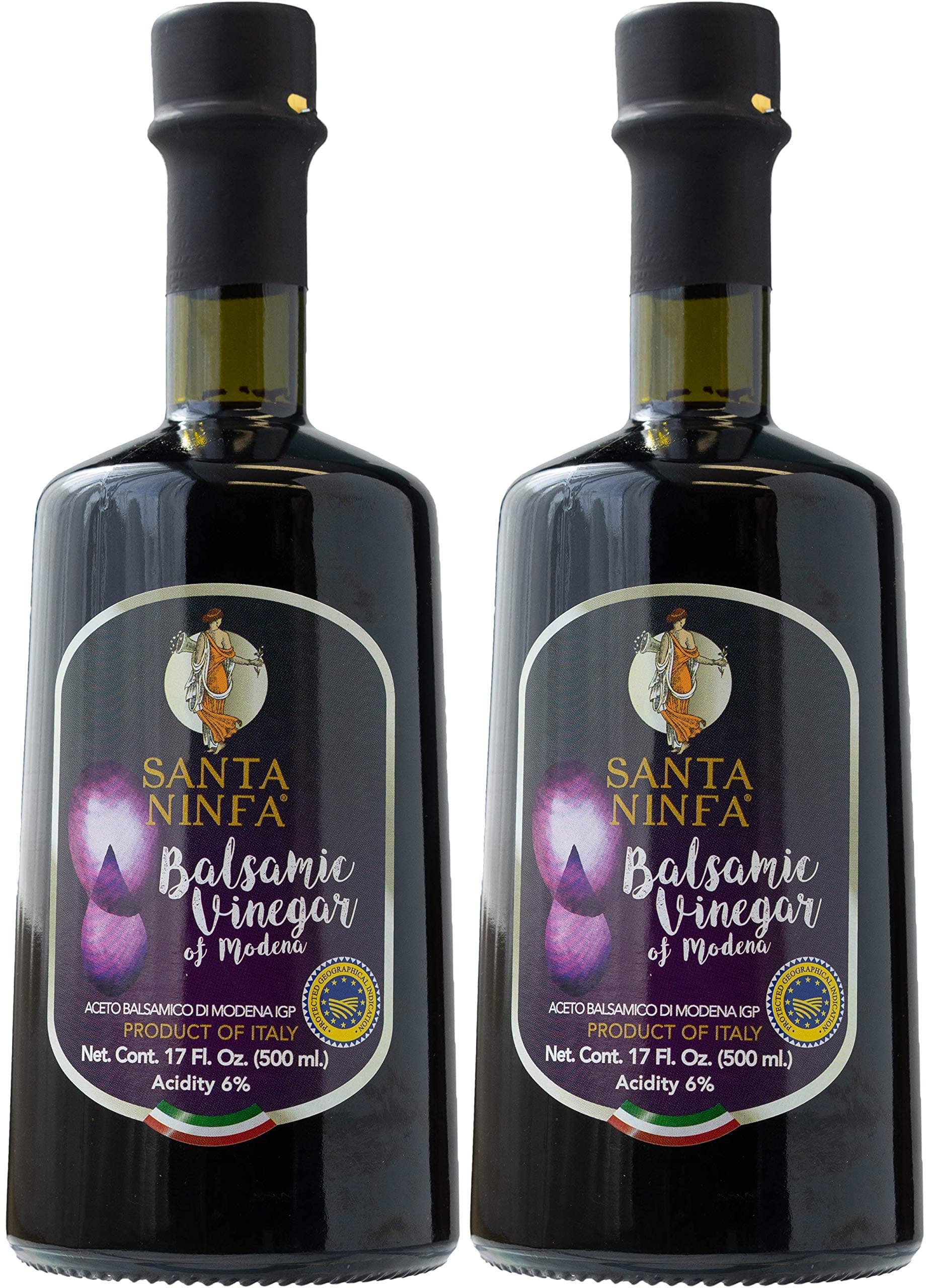 Santa Ninfa Balsamic Vinegar of Modena IGP, 17 Fl Oz Glass Bottle, (Pack of 2)