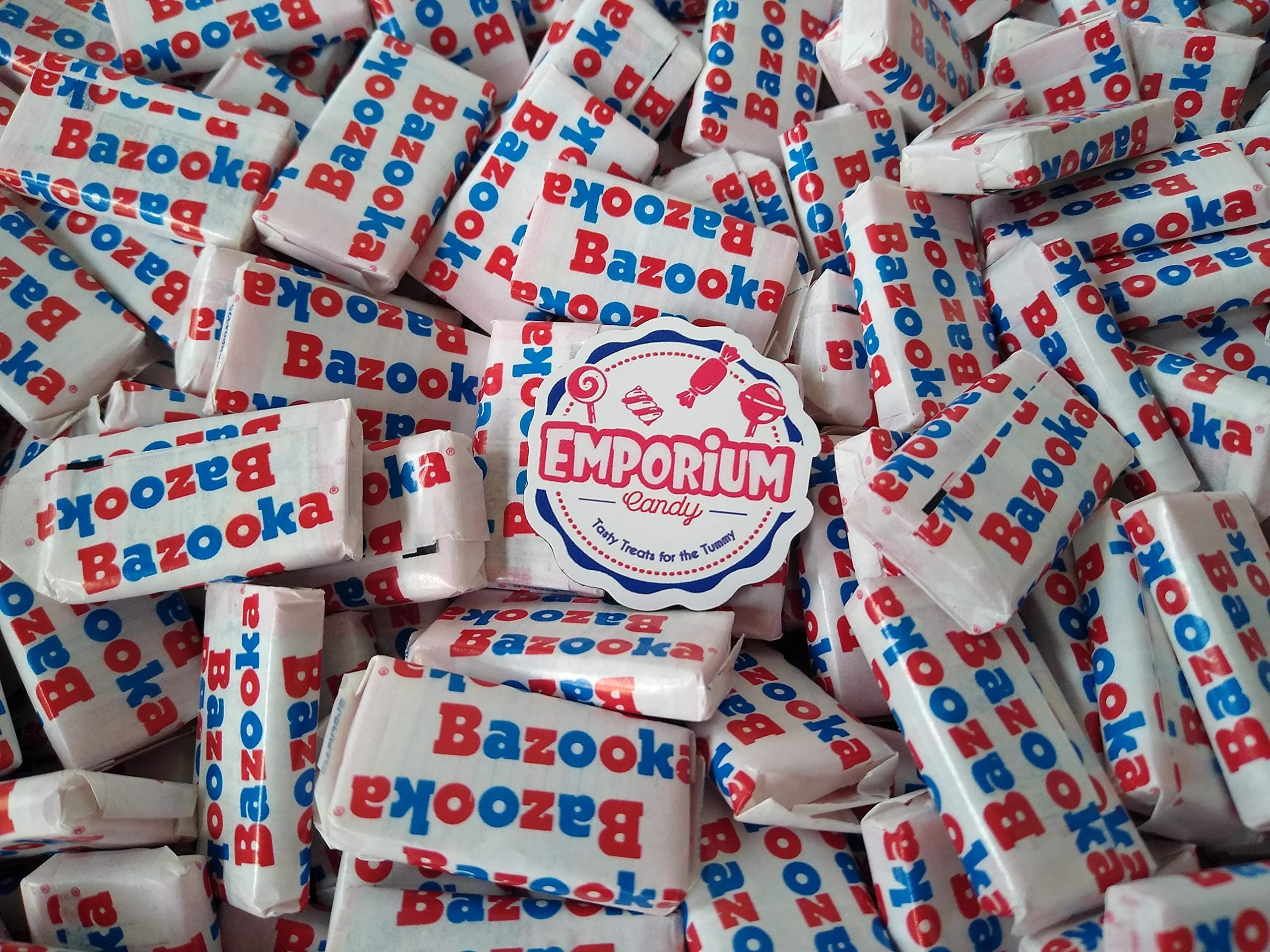 Bubble Gum - 1 lb of Individually Wrapped Retro Bubble Gum Pieces with Comic Strip