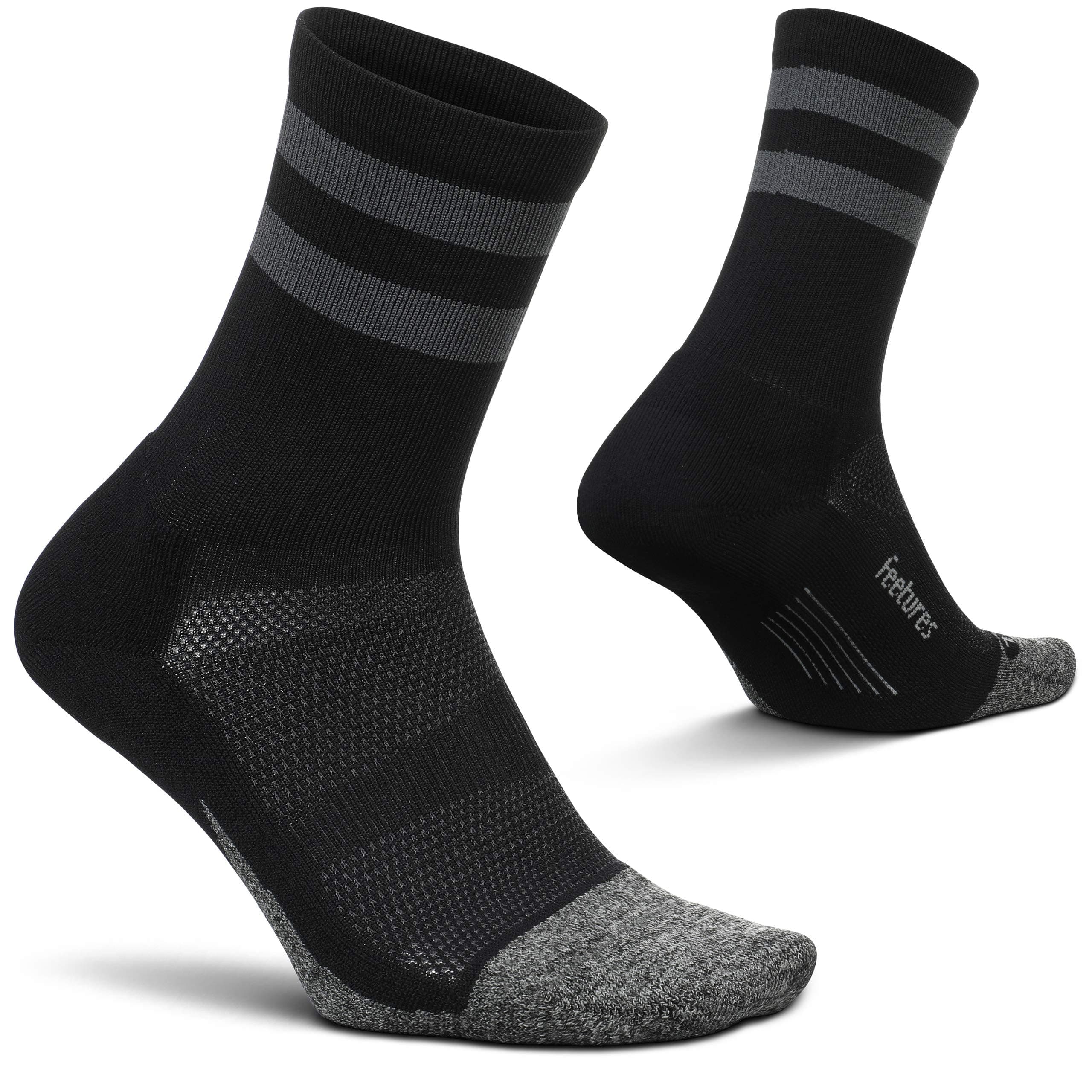 Elite Light Cushion Mini Crew Sock - Sport Sock with Targeted Compression (1 Pair)