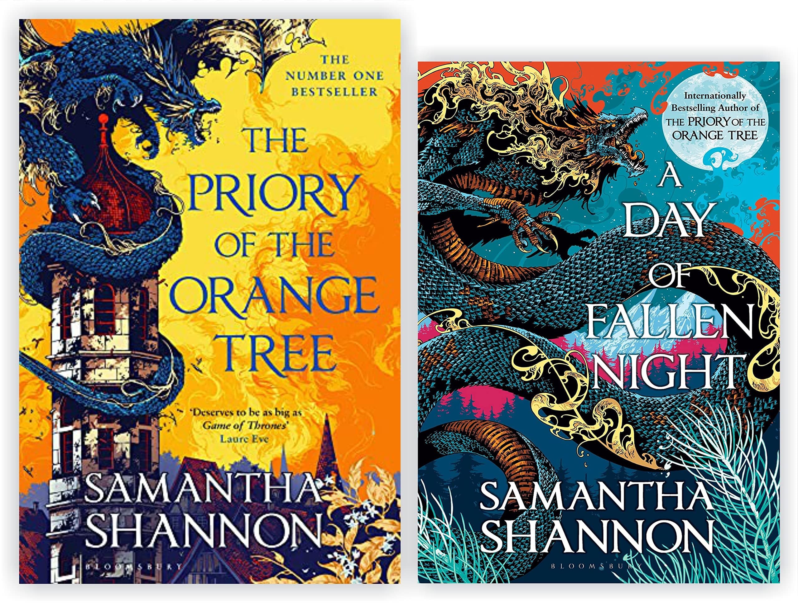 The Roots of Chaos Duology by Samantha Shannon: The Priory of the Orange Tree & A Day of Fallen Night – Epic Fantasy Series