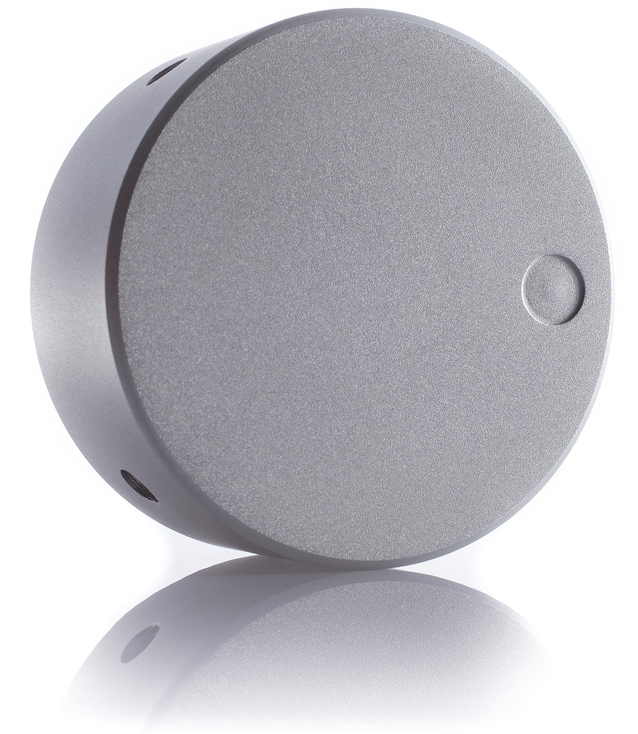 Hifi Lab Potentiometer-Knob Aluminium solid 48x26mm Pot Knob Alu Control Rotary Switch 6,35mm shaft Audio silver