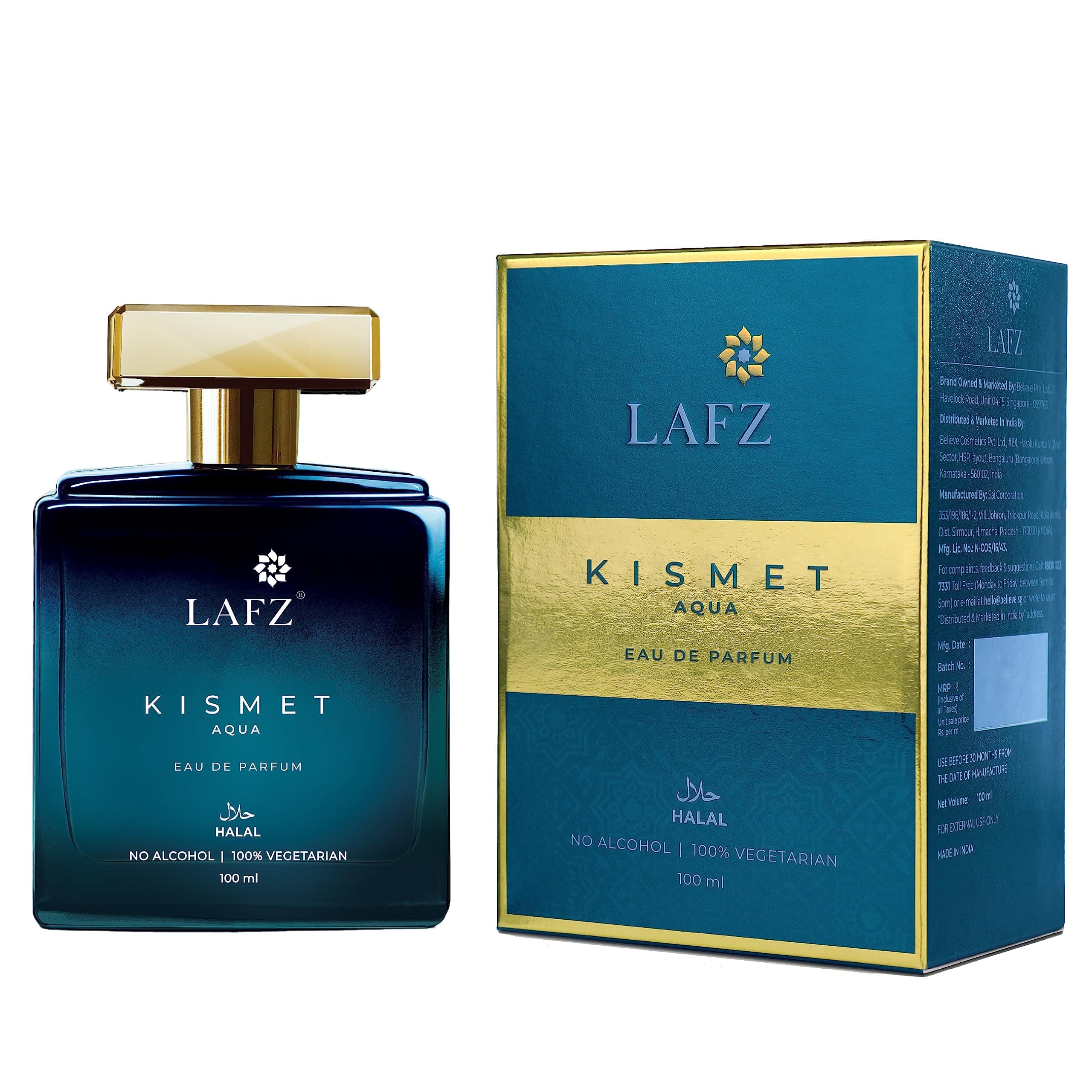 Lafz Kismet EDP 100 ml – Alcohol‑Free Unisex Long‑Lasting عطر كيزمت ١٠٠ مل – خالٍ من الكحول للجنسين