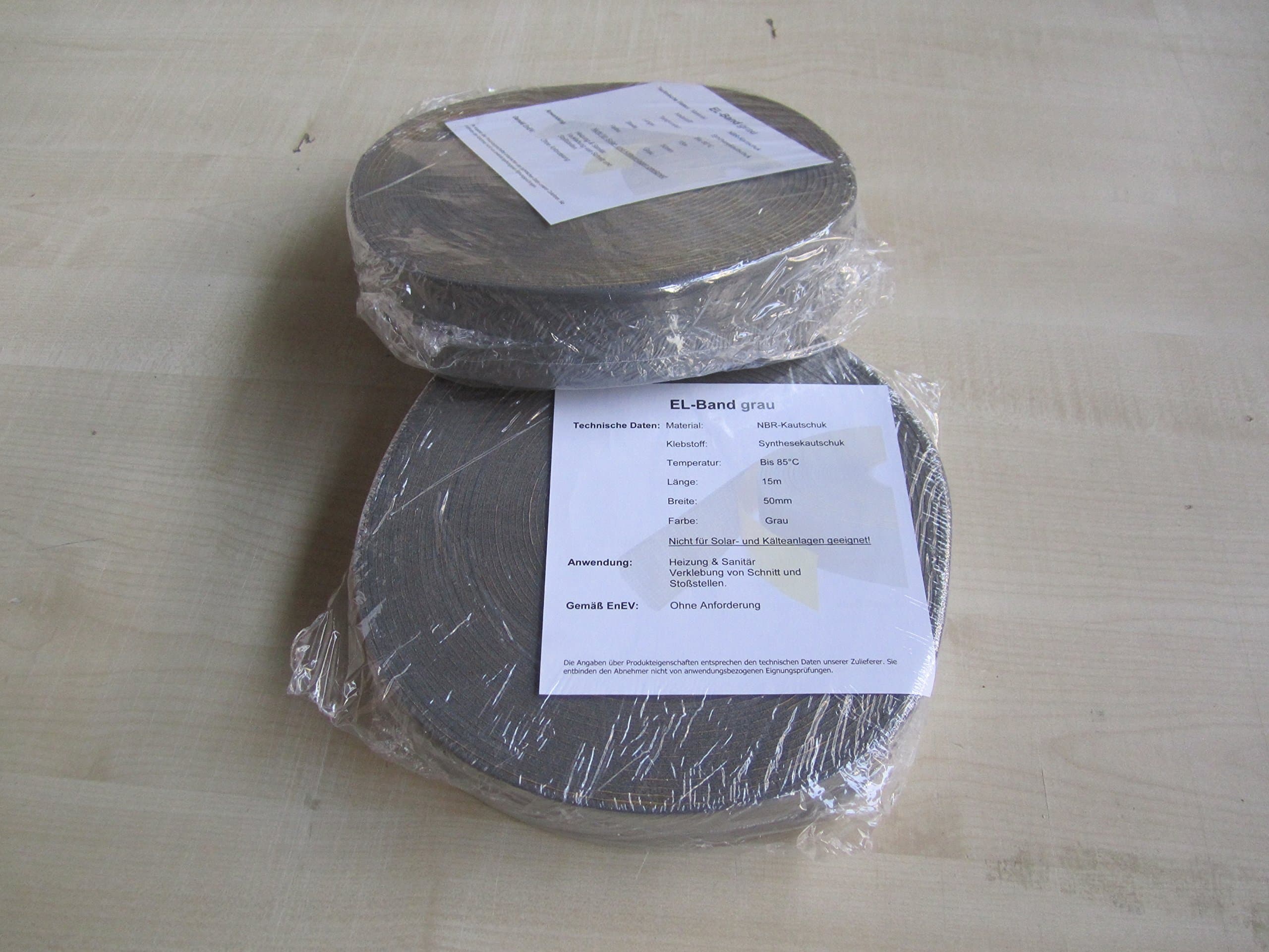 Heating Tape Pipe Insulating Tape for Kaiflex-Armaflex, Grey (as Schattec)