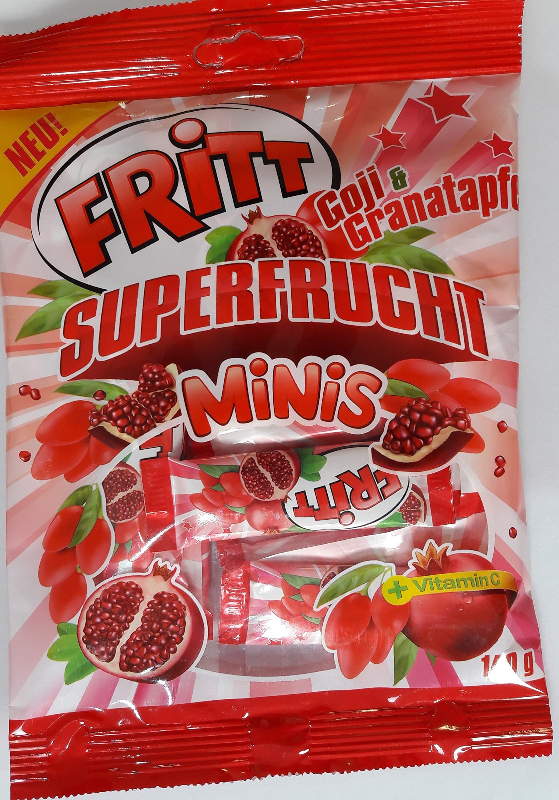 Fritt Superfruit Minis Kaubonbon Goji & Pomegranate (2 x 140g)