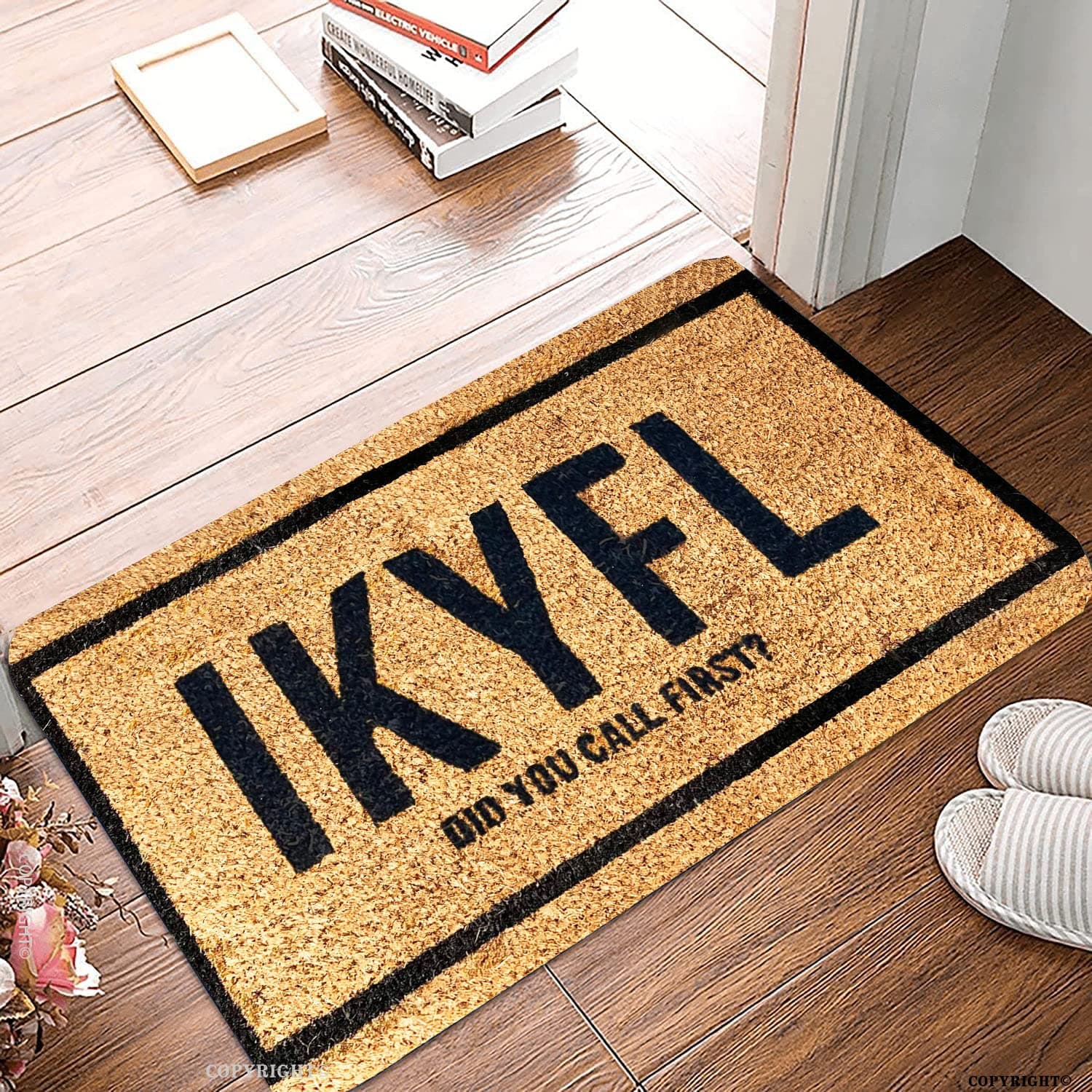 Welcome Door Mats Ikyfl Did You Call First Greeting Front Porch Rugs Indoor Non Slip Door Mats Entrance Patio Carpet Rugs Floor Mat for Home Bathroom Kitchen Decor 16x24 Inch