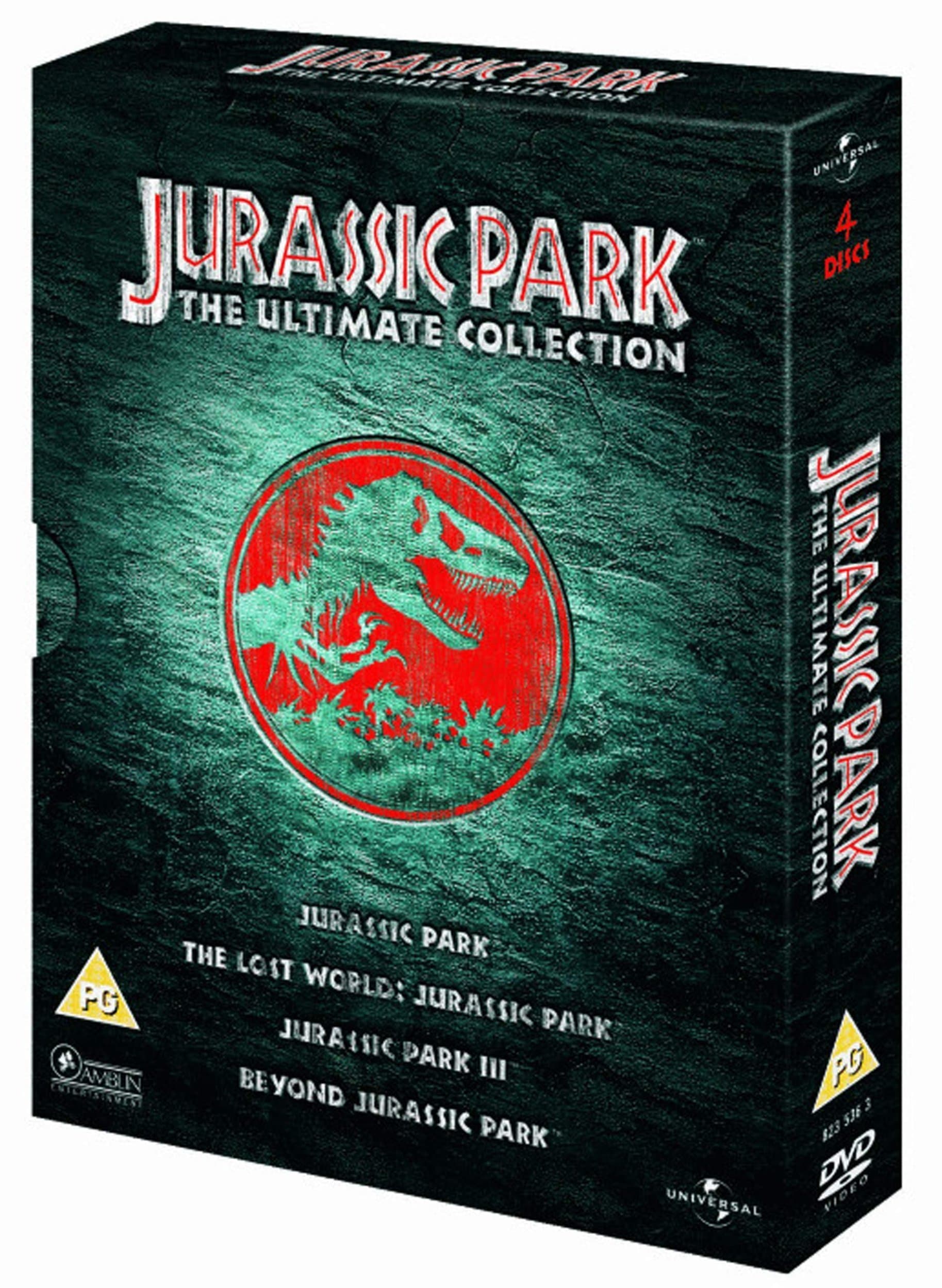 Jurassic Park: The Ultimate Collection 4 DVD Boxset