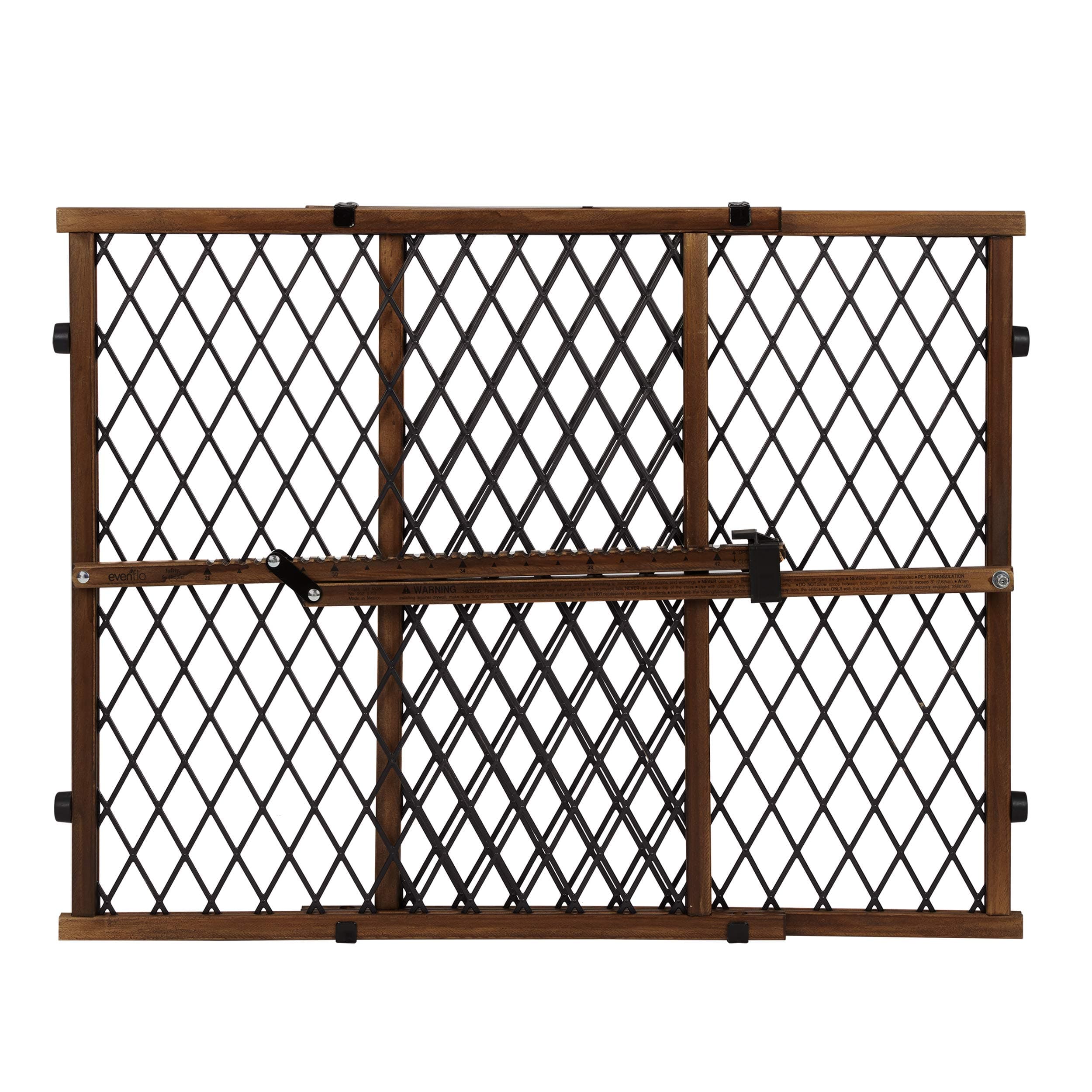 Position & Lock Pressure Mount Baby Gate 6M 24M Farmhouse Collection" Change Color To Farmhouse Collection, Dark Wood, 23X42 Inch (Pack Of 1)