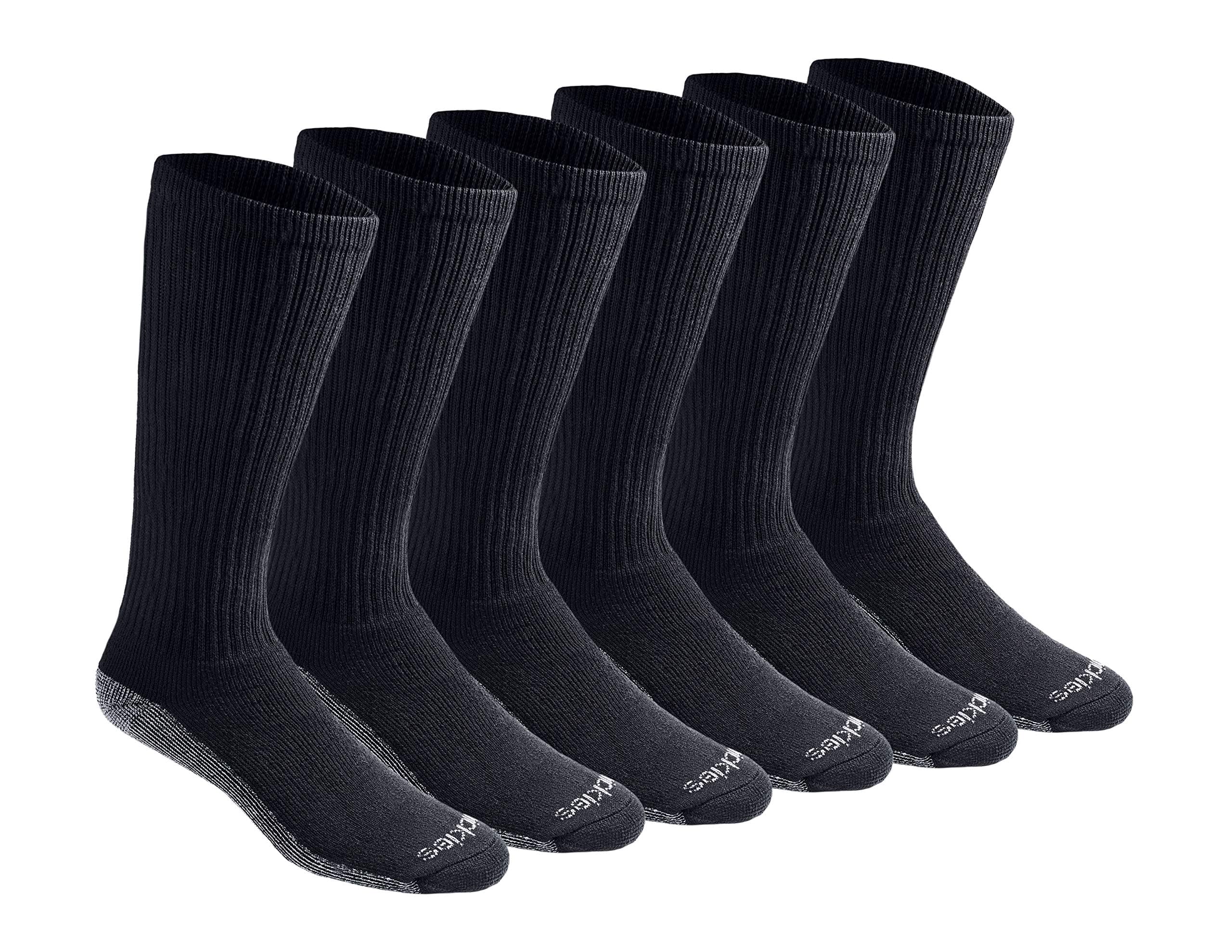 Men's Dri-tech Moisture Control Boot-length Socks, Available in L-xl (6, 12 Pairs) Casual Sock (pack of 6)