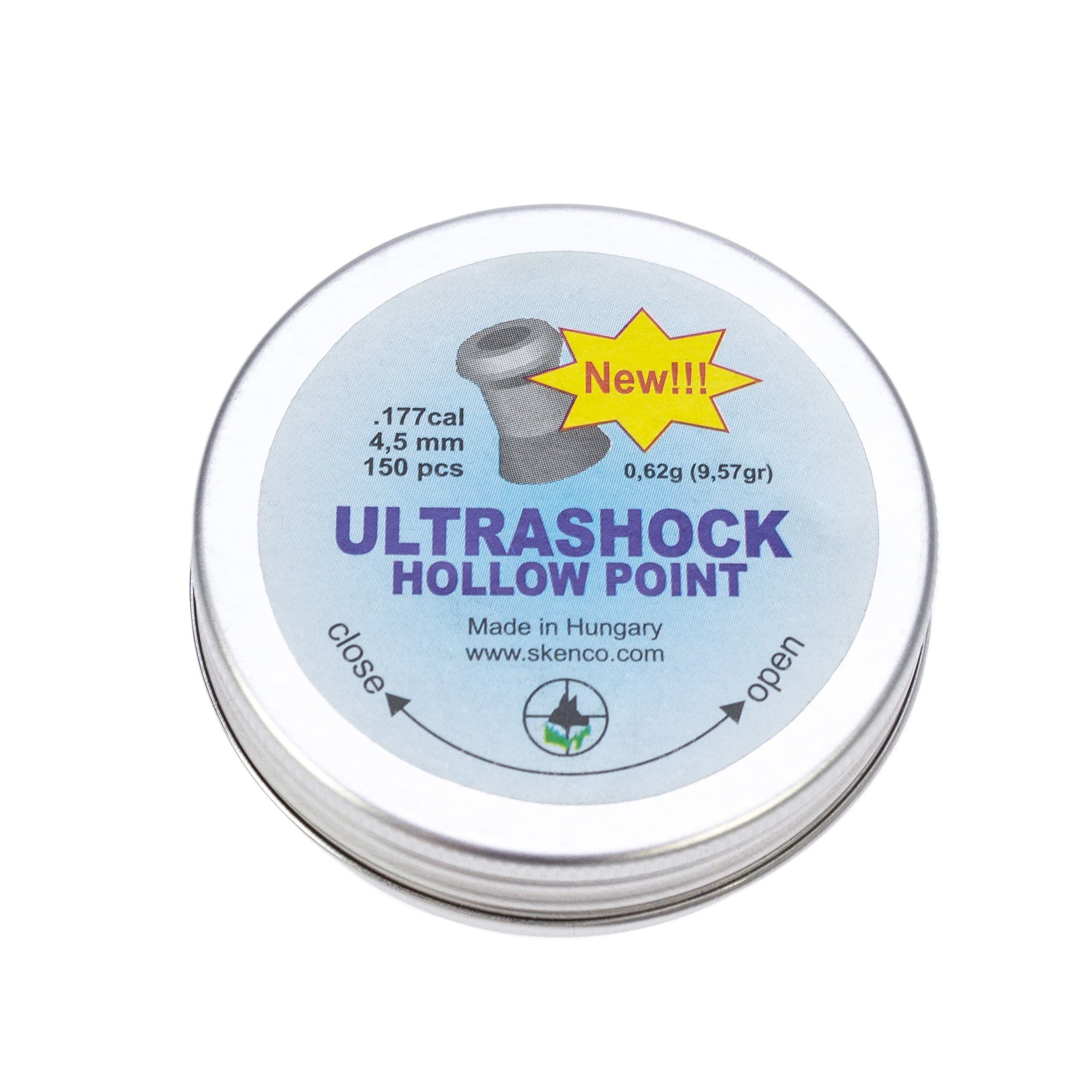 UltraShock .177 Cal, 9.57 Grains, Hollowpoint, 150ct