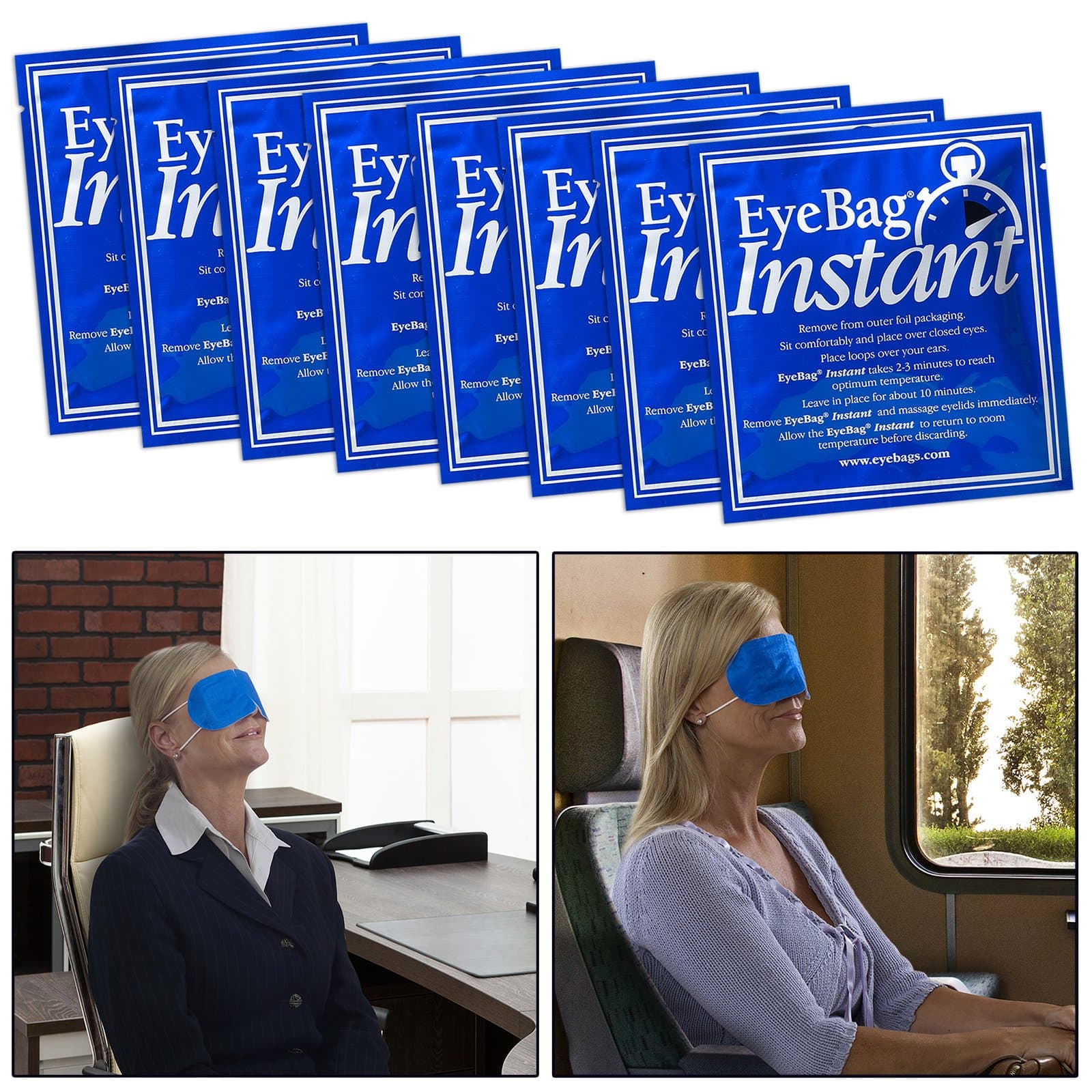 EyeBag® Instant. Self Heating Warm Eye Compresses