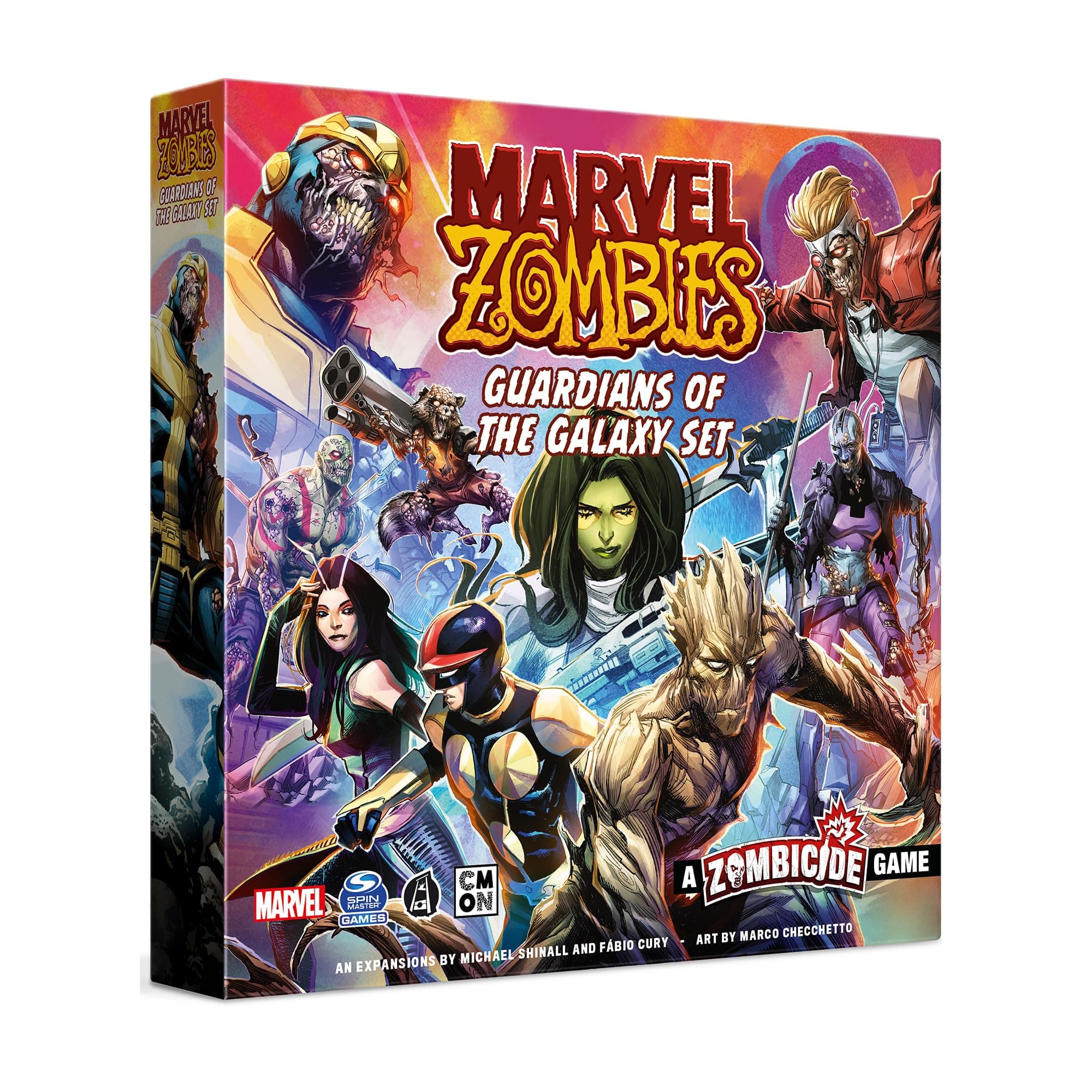 CMON Marvel Zombies: A Zombicide Game - Guardians of The Galaxy - Fight The Undead Threat in The Depths of Space! Cooperative Strategy Game, Ages 14+, 1-6 Players, 90 Minute Playtime, Made