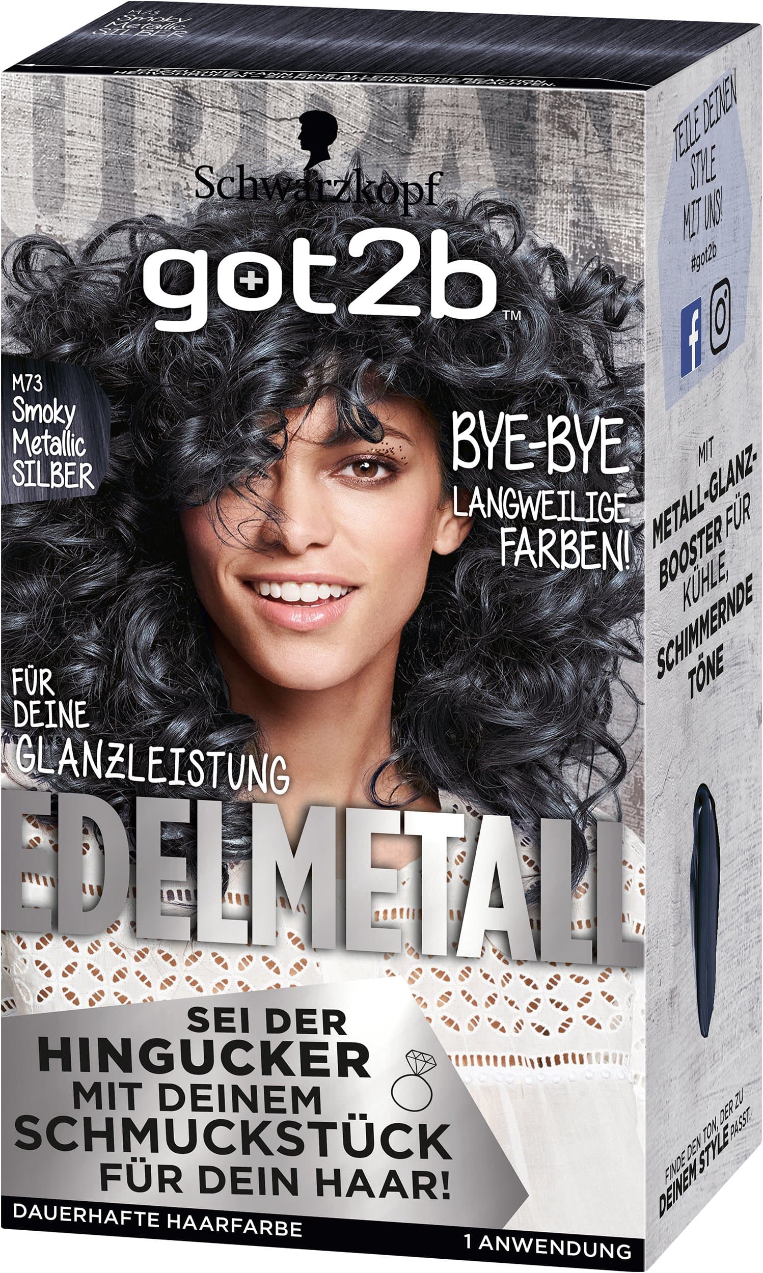 Schwarzkopf GOT2B Precious Metal M73 Smoky Metallic Silver 142 ml