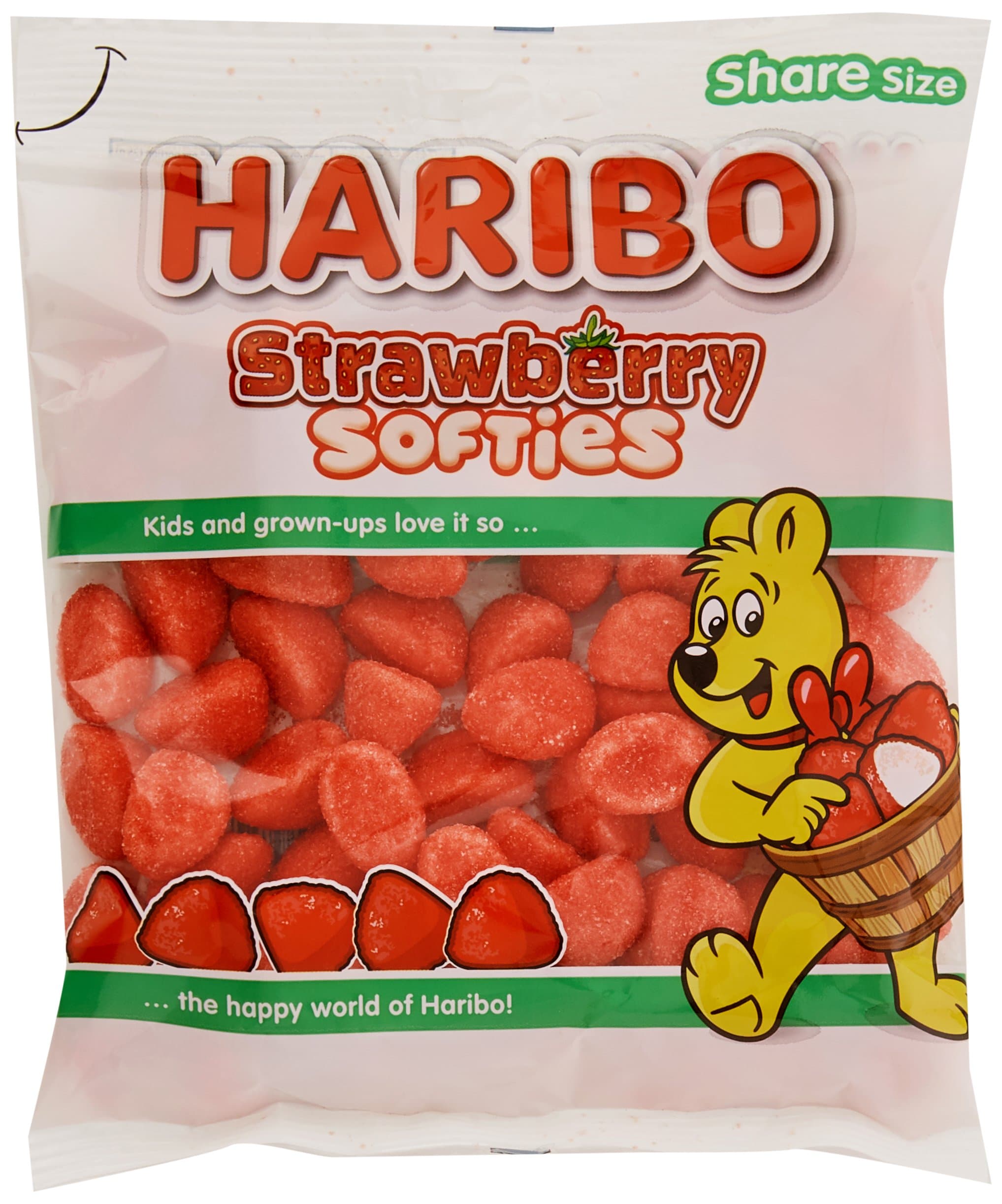 Haribo Strawberry Softies,140 g (Pack of 26)