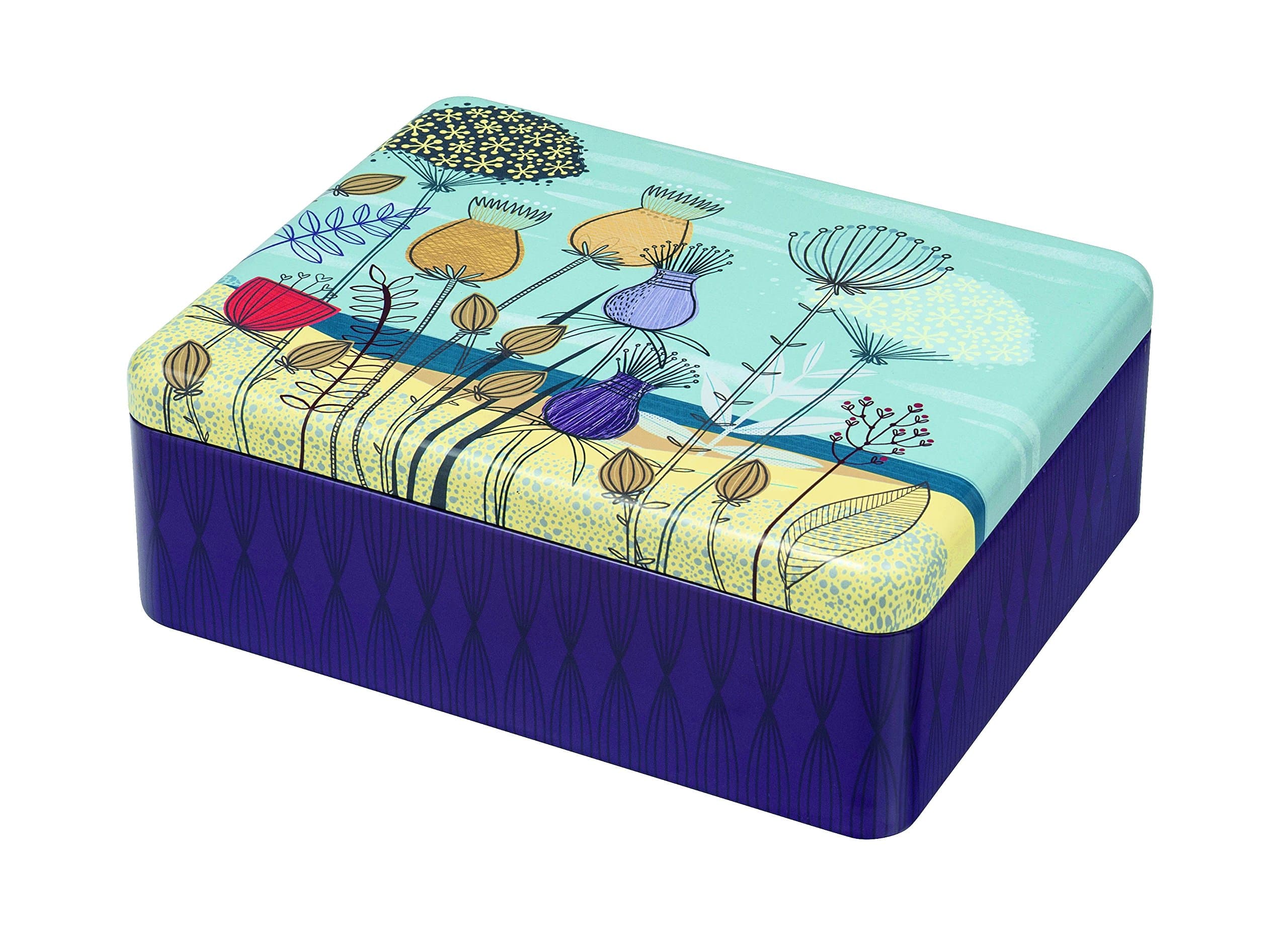 St Kilda Deep Rectangular Tin, Multi-Colour, 18 x 18 x 17.3 cm
